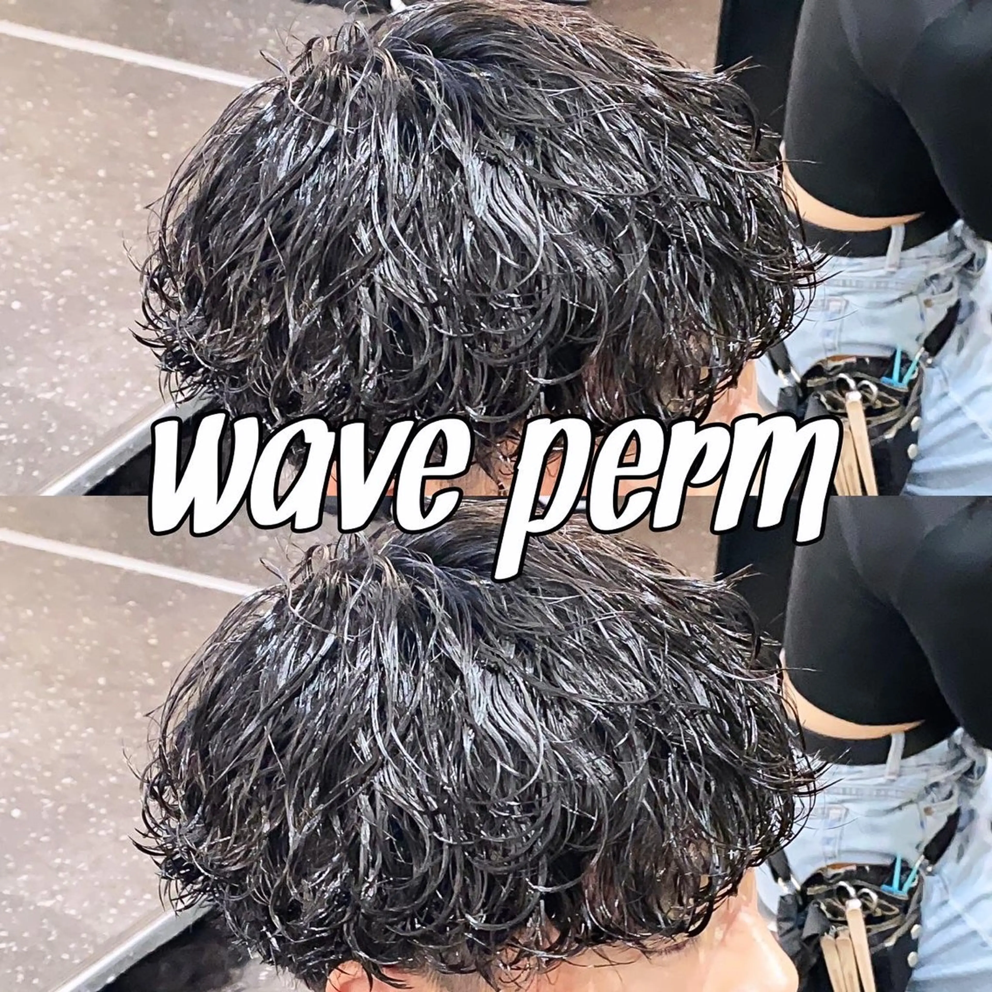 ショート パーマ メンズ パーマ/ダブルカラー ブリーチ⭐️海斗のヘアスタイル