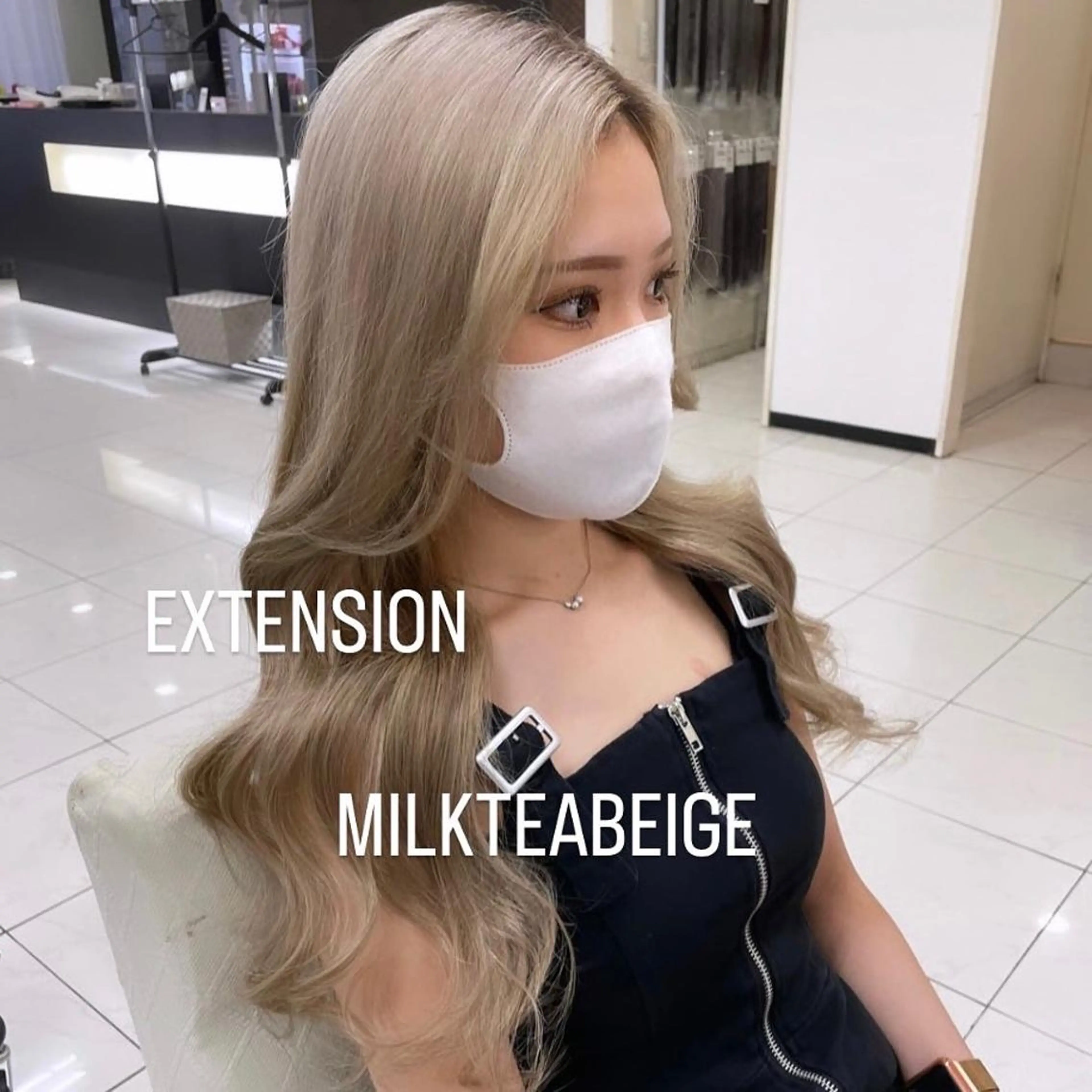 ロング カラー ヘアカラー エクステ エクステ🩵ブリーチ 韓国ヘア🩵KAEのヘアスタイル