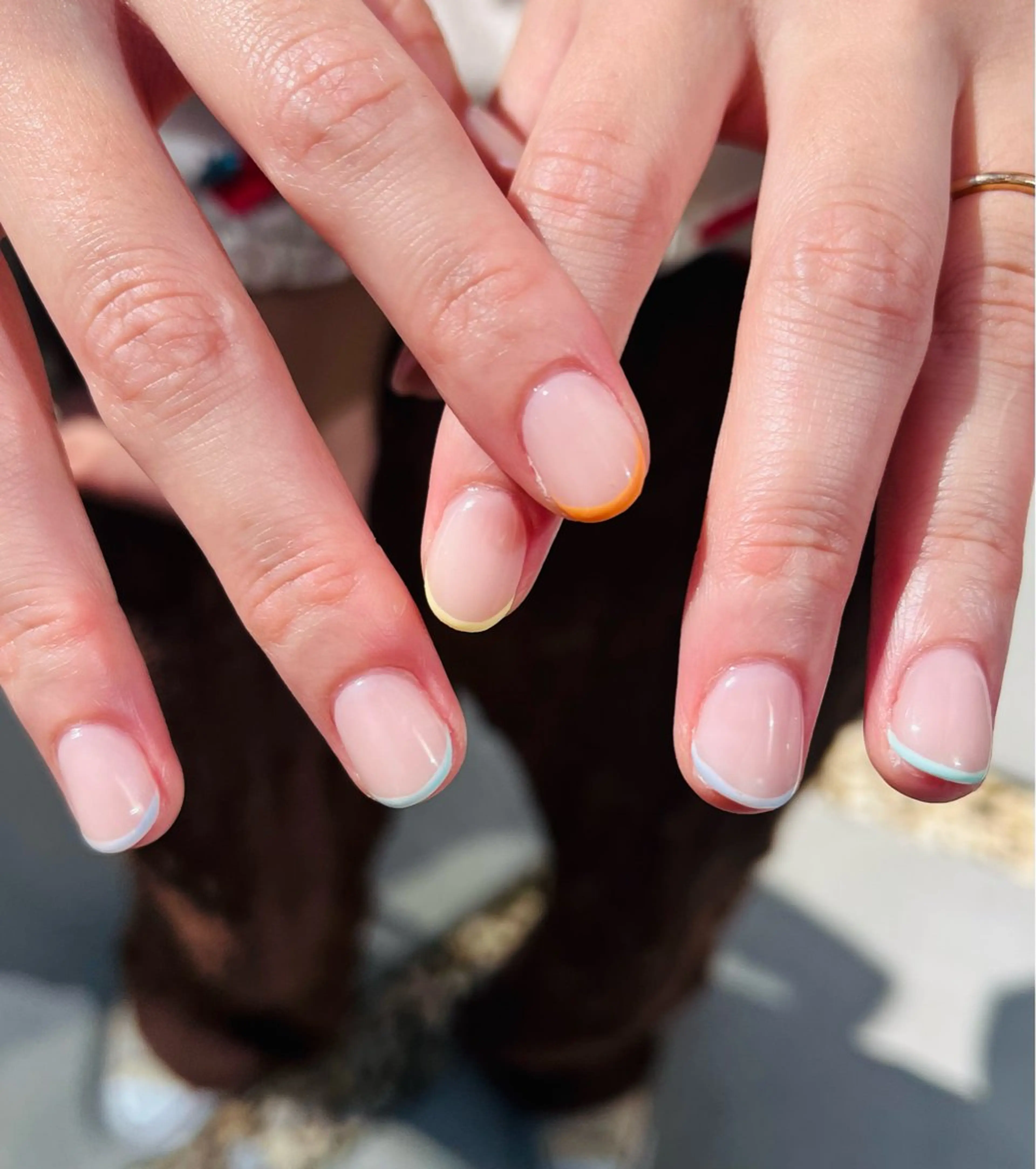 ネイル フレンチネイル ハンドネイル HazeGrass NAILのネイルデザイン