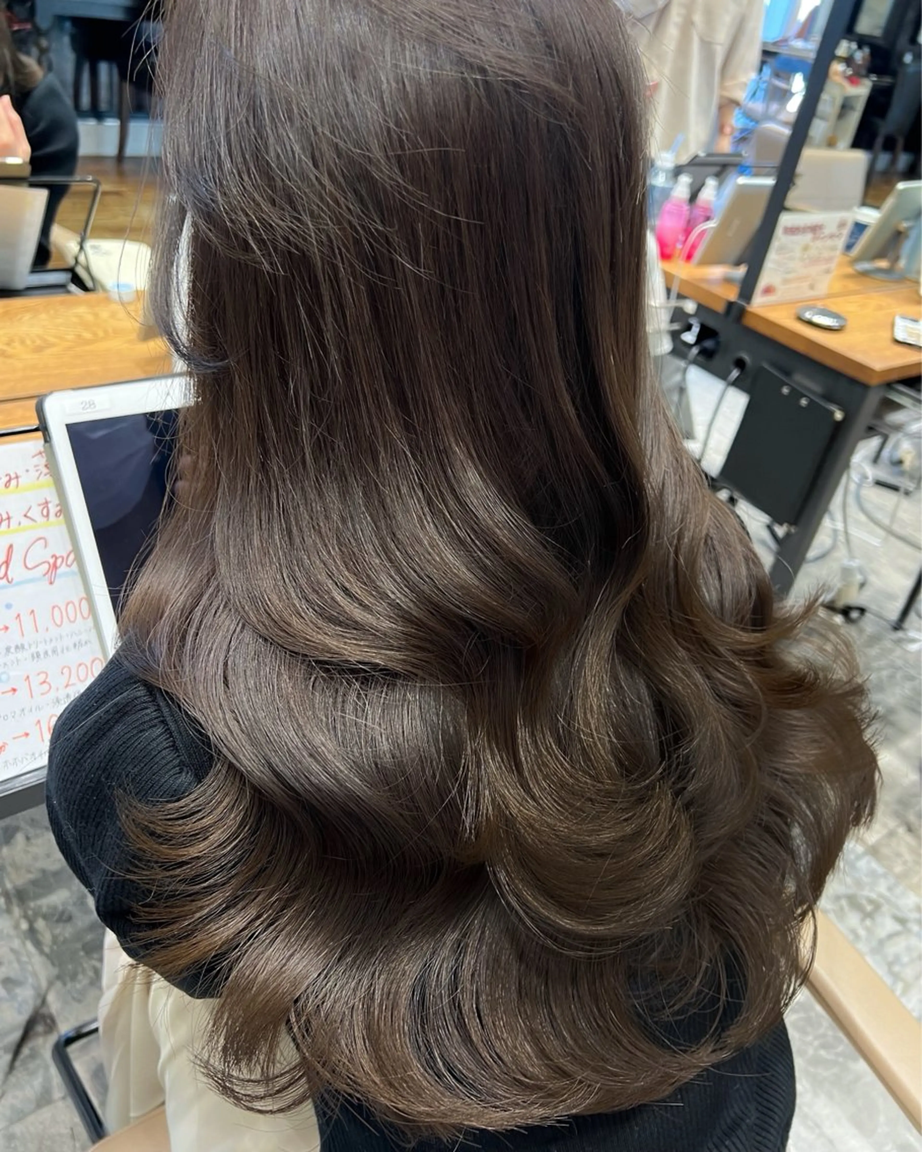 セミロング カラー 映える顔まわり/前髪 特化 💗 ユキマのヘアスタイル