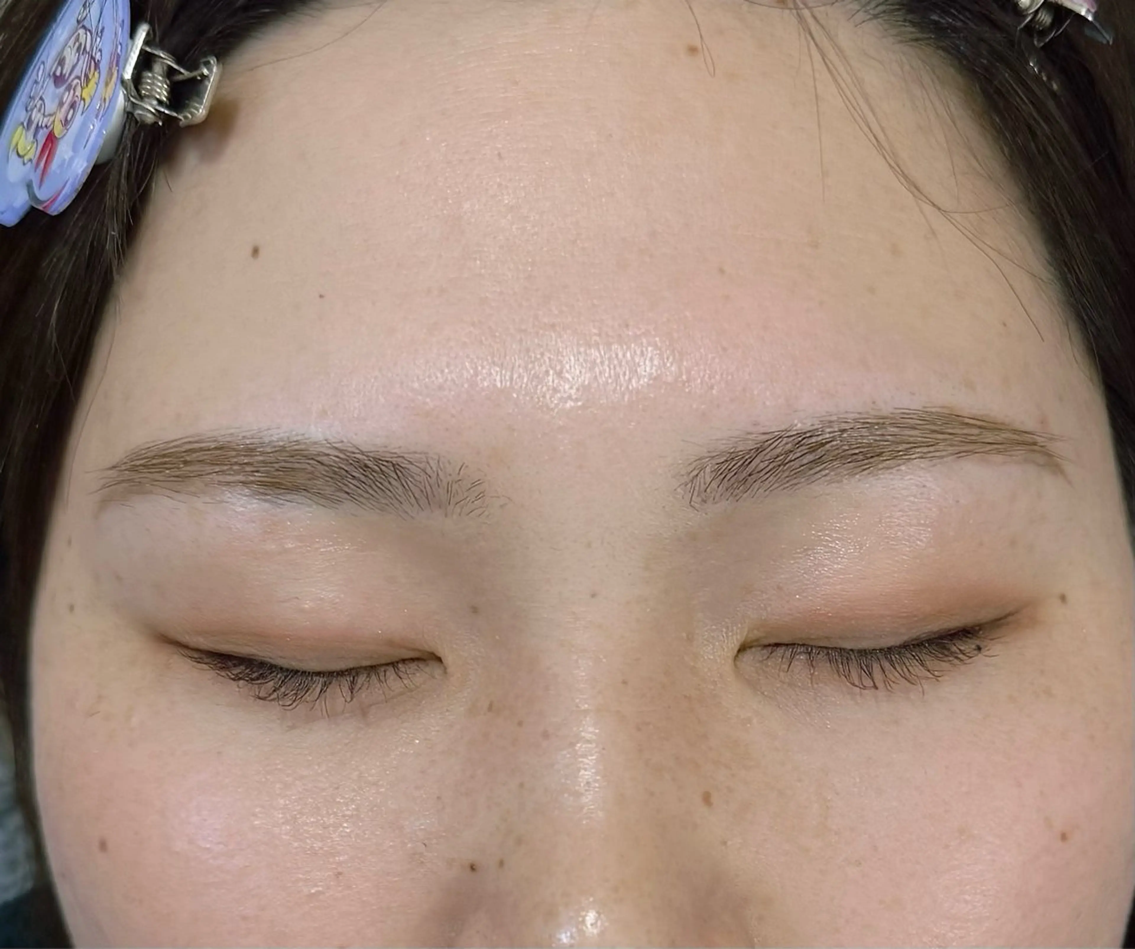 【練習モデル】眉毛ワックス脱毛🌷(間引き有り、メイク仕上げ)の写真