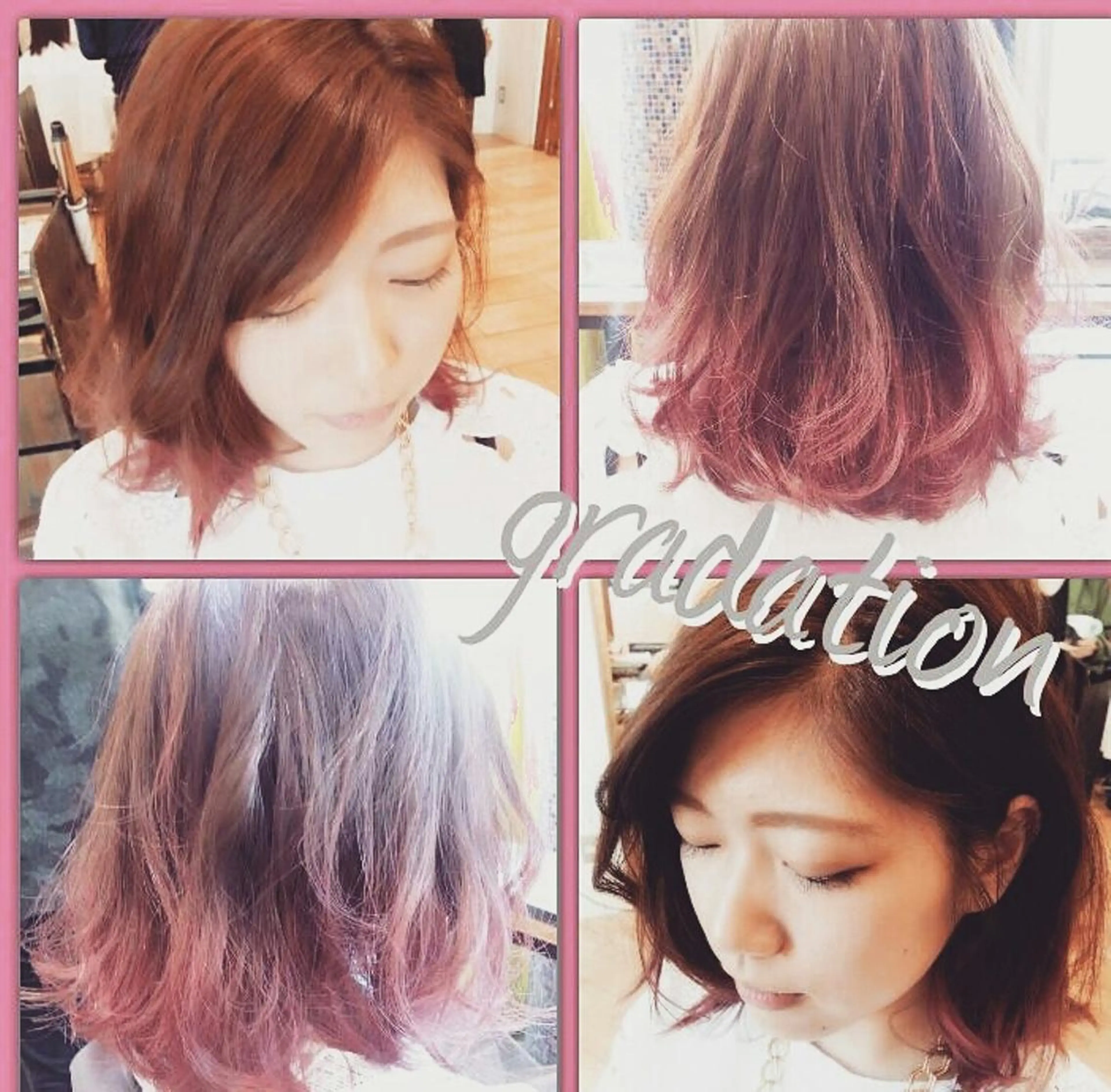 ミディアム カラー ZOA classic hair所属・東 みのりのヘアスタイル