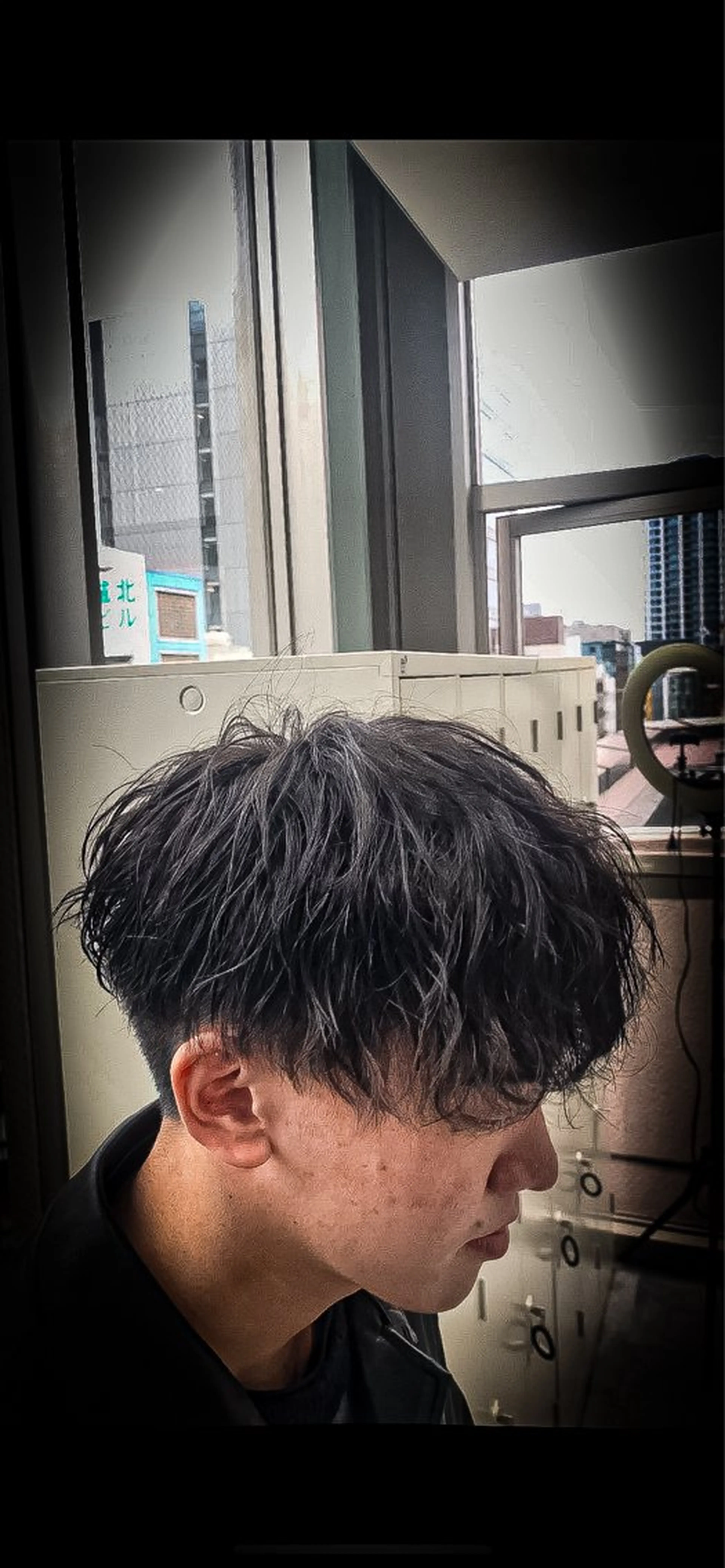 ショート パーマ メンズ 🍎ハッシュカット× 髪質改善🍎カイトのヘアスタイル