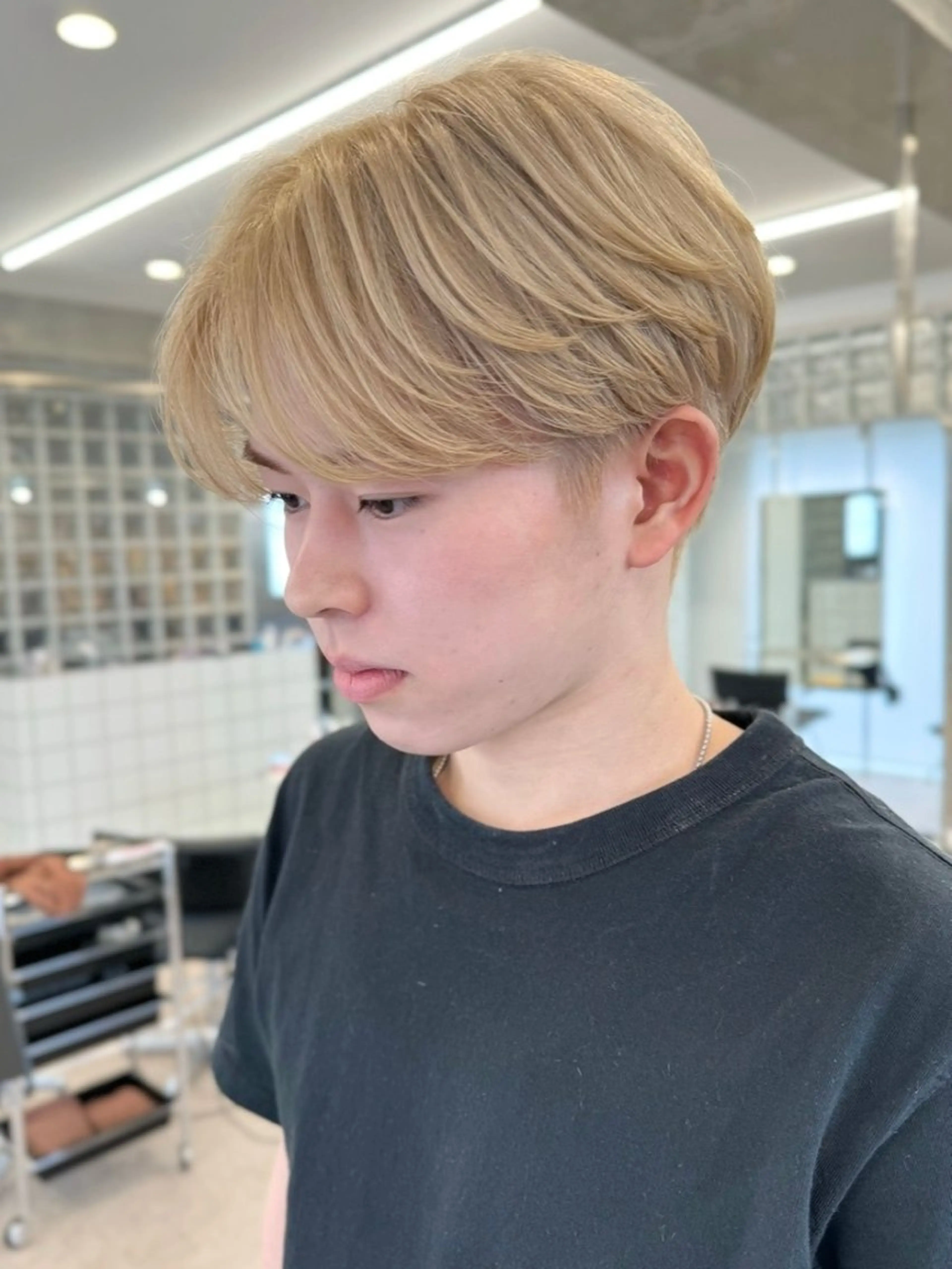 ショート メンズ マッシュ 刈り上げ Cinq所属・ハイライト🌟/ ボブ/豊田のヘアスタイル