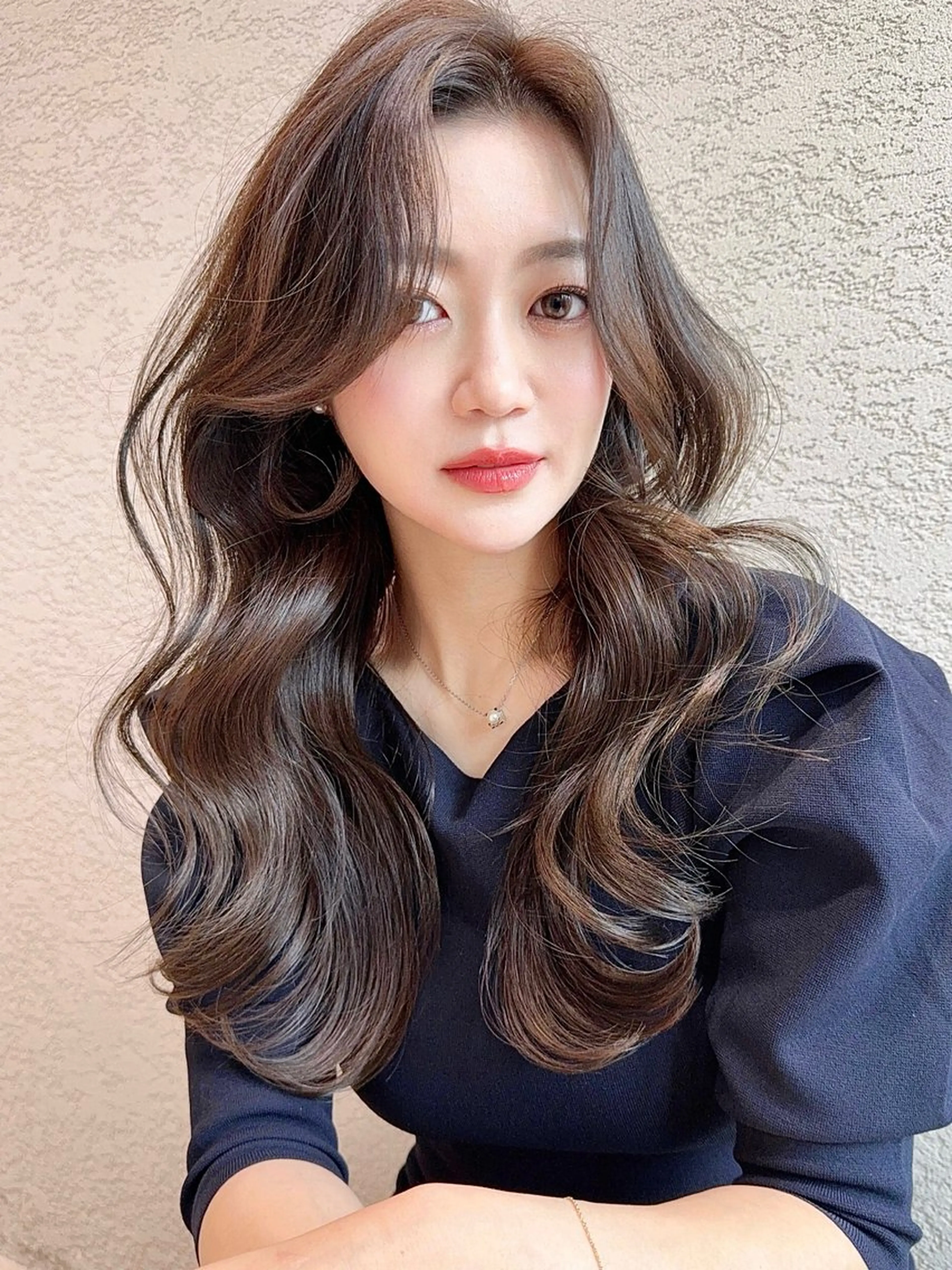 セミロング カラー カット ヘアカラー トリートメント レイヤー❣️縮毛矯正 川村利幸のヘアスタイル