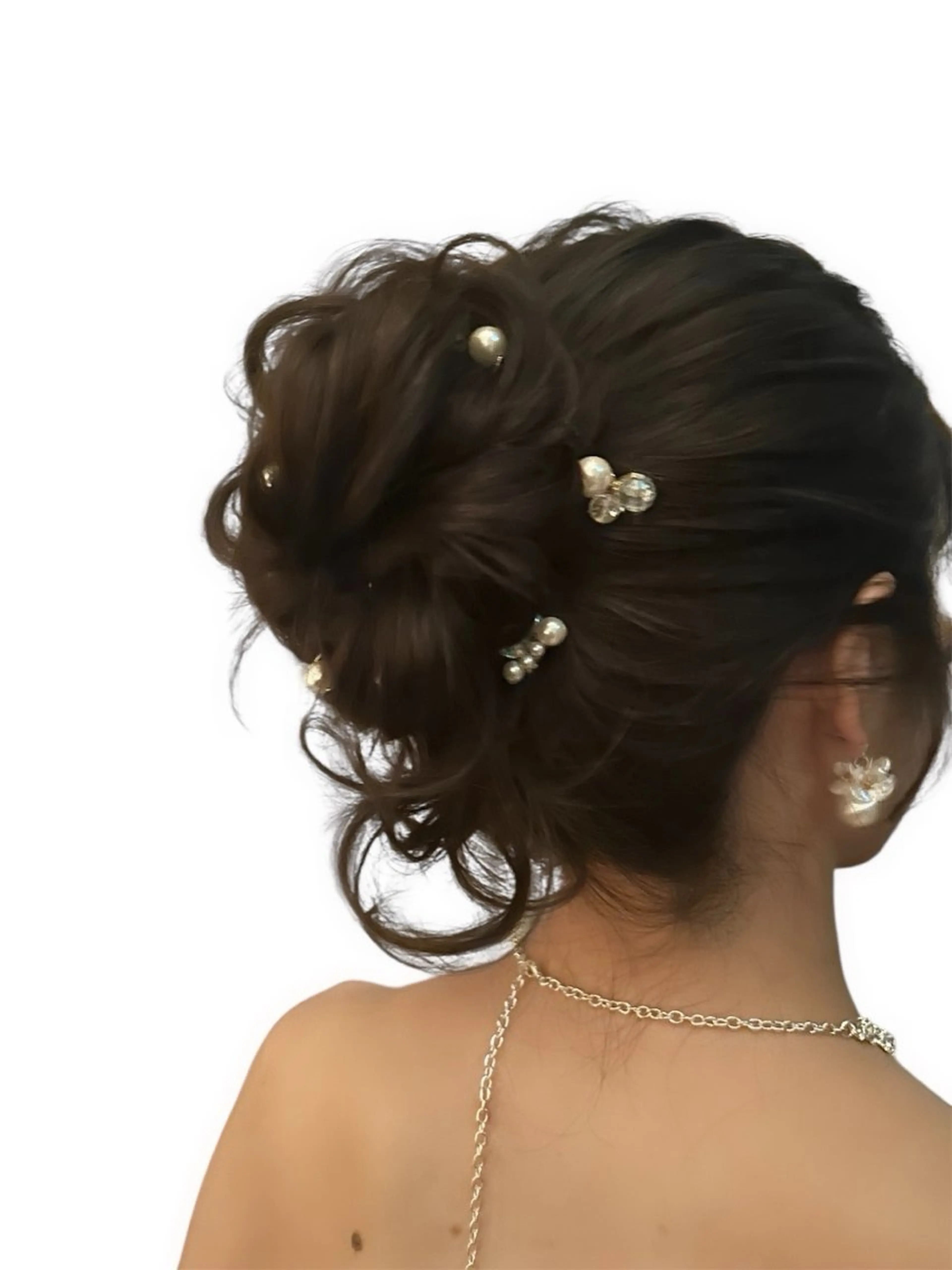 ヘアアレンジ お団子ヘア 若井 春実のヘアスタイル