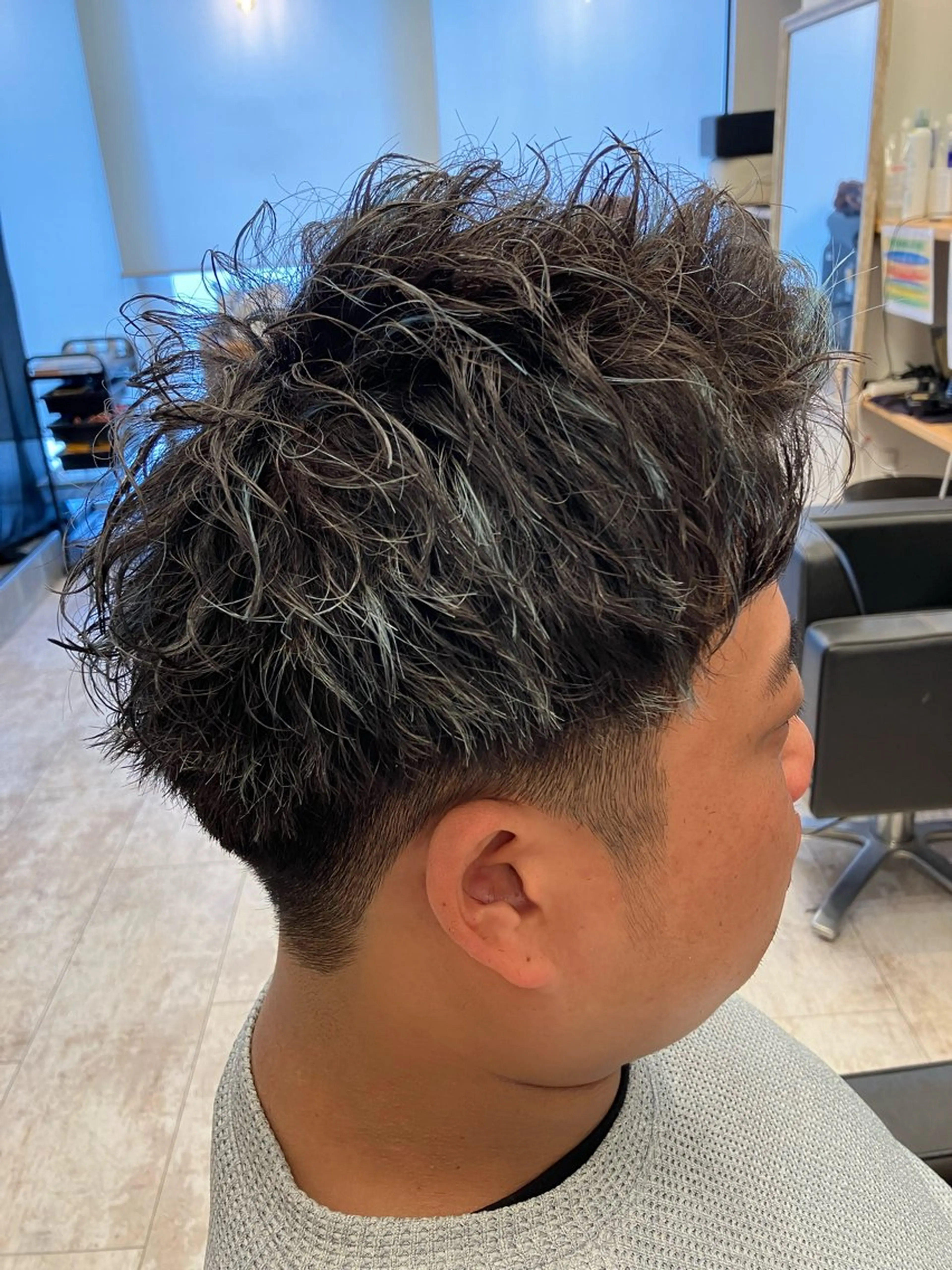 カラー パーマ メンズ カット ヘアカラー パーマ メンズ特化/パーマ/ フェードWATARUのヘアスタイル