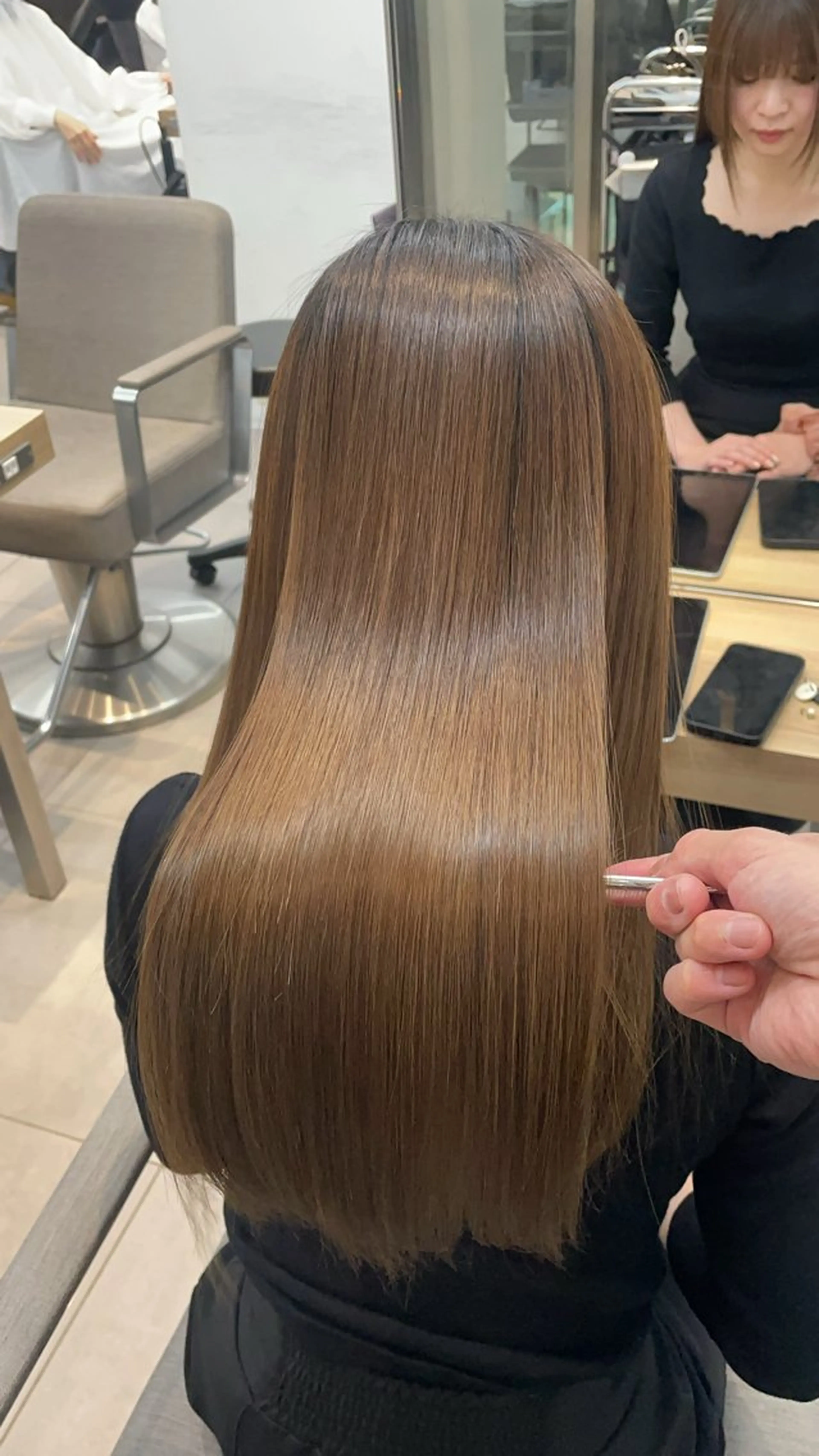 ロング カット 縮毛矯正 トリートメント ヘッドスパ ✨髪質改善✨美髪 矯正🫧小泉のヘアスタイル