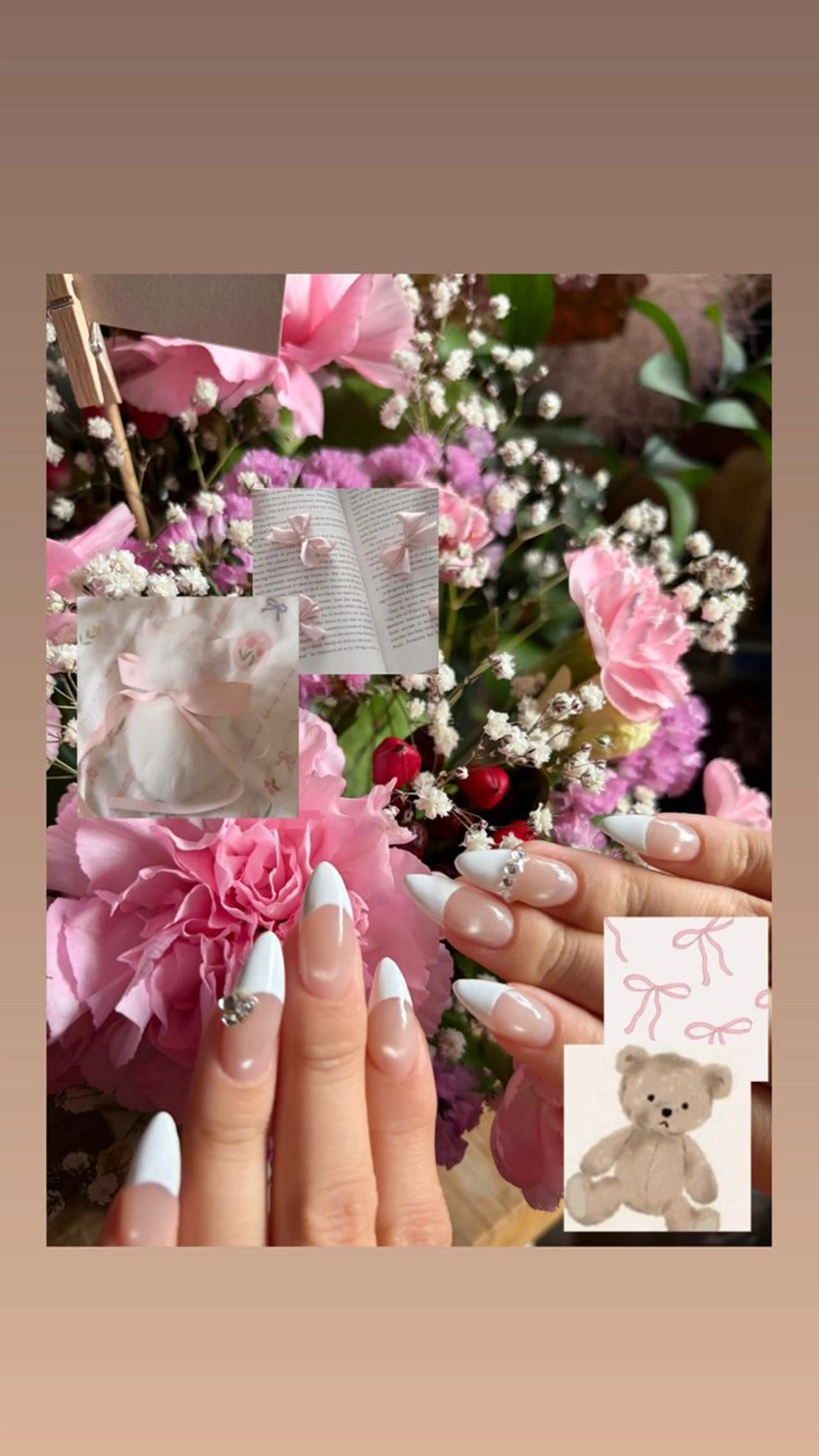 ネイル フレンチネイル マグネットネイル マグネットフレンチ 持ち込み Lowé所属・Lowé みるくのネイルデザイン