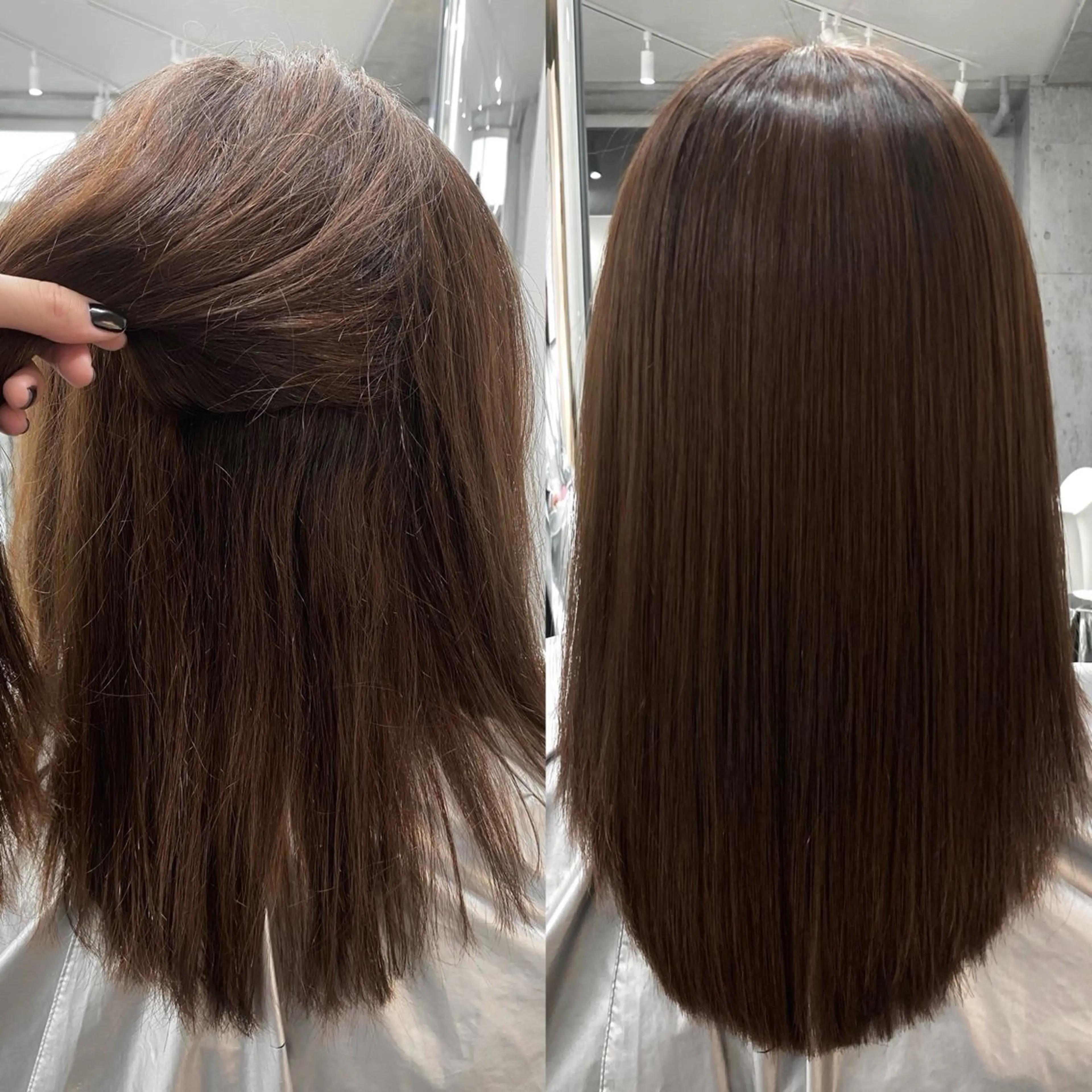 🔆【プレミアム縮毛矯正】🔆➕カット➕超音波トリートメント🌈ツヤ感UP！の写真