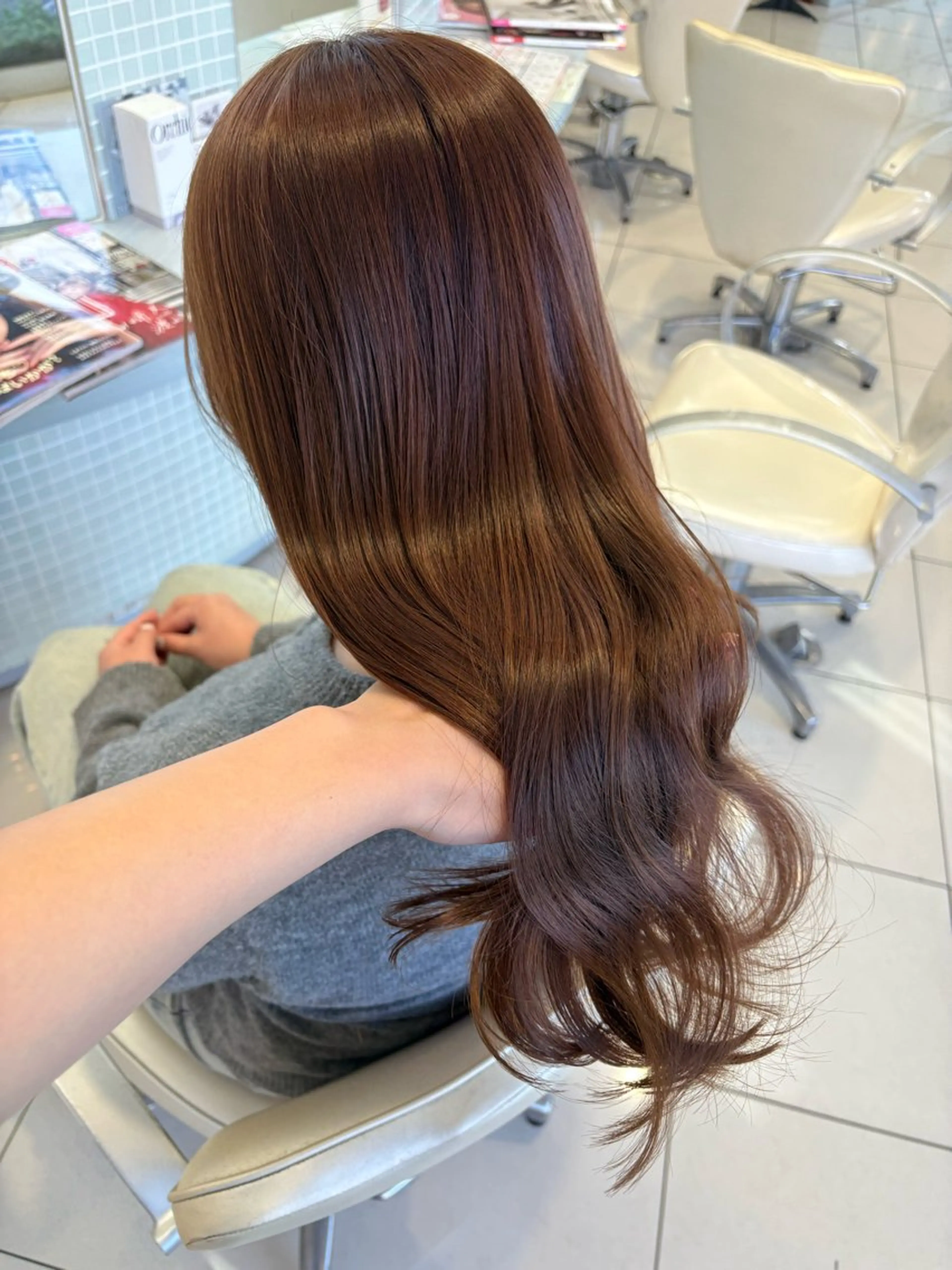 ロング カラー ヘアカラー トリートメント 盛れる韓国ヘア🩰/ 透明感カラー/華のヘアスタイル