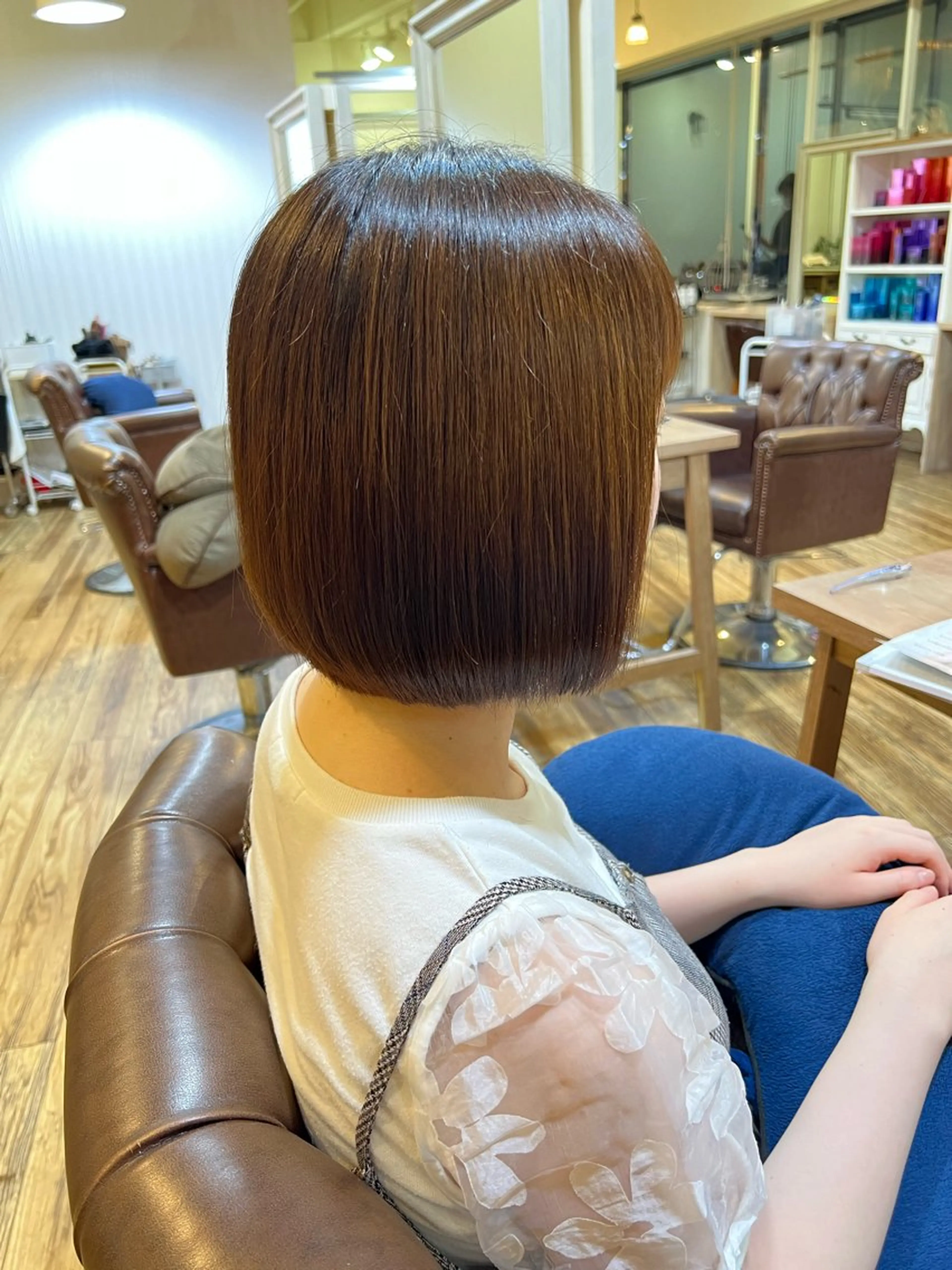 ショート ボブ 染矢 優希のヘアスタイル