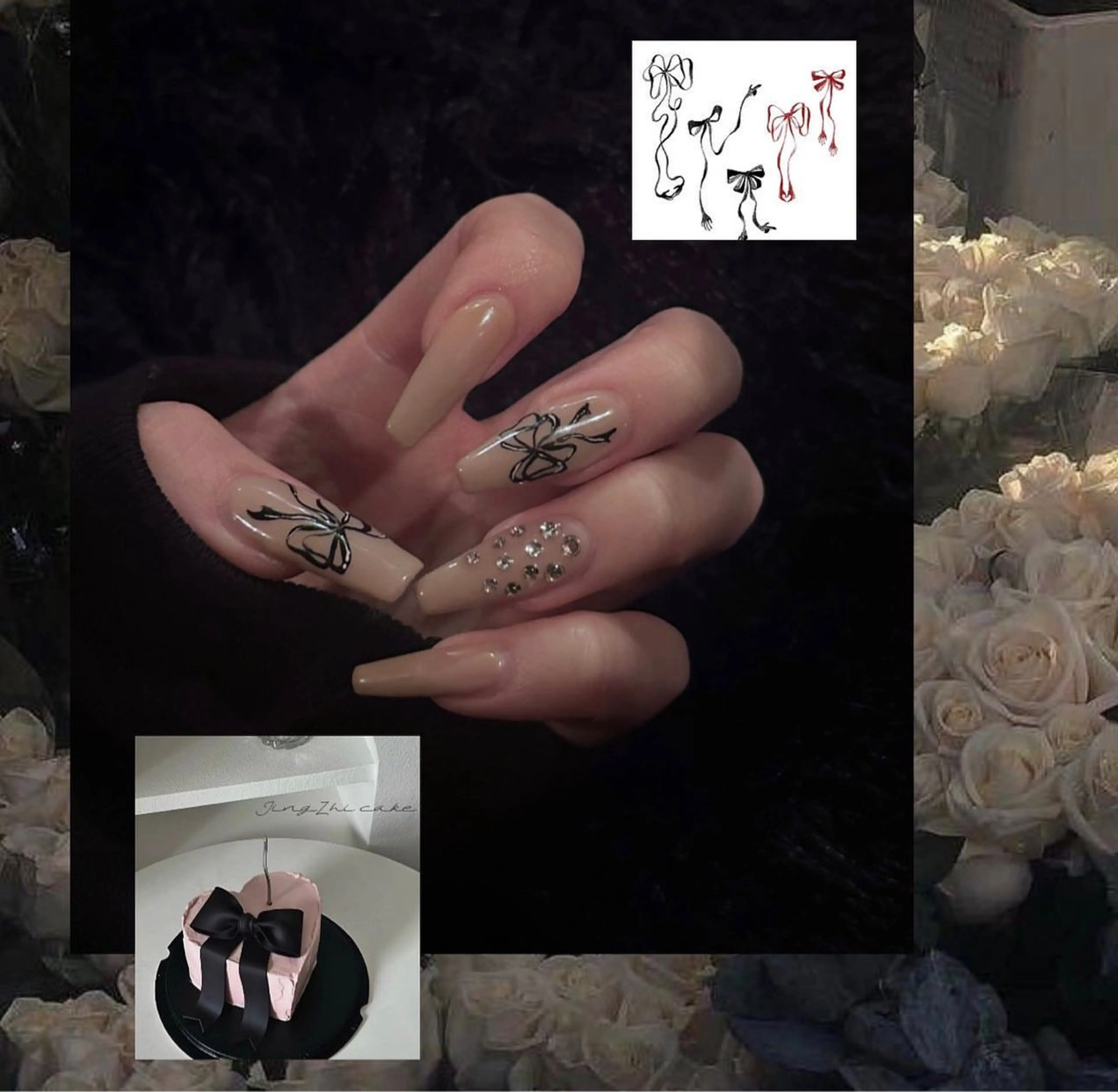 ネイル アートネイル ♱˖⁺ 𝒎𝒐𝒑𝒊 ⁺のネイルデザイン