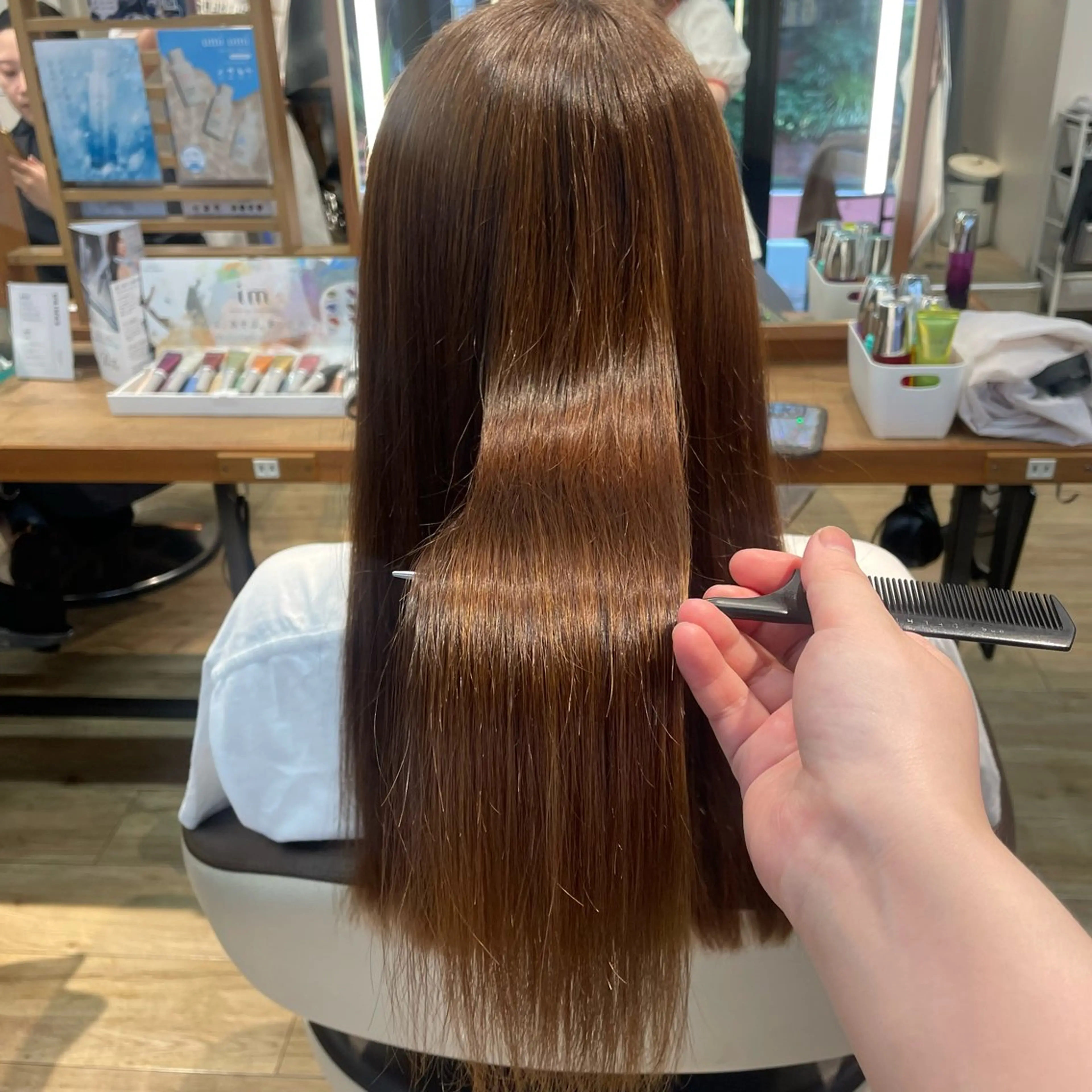 ロング パーマ カット 縮毛矯正 このみ/髪質改善 /ヘアアレンジ🫧のヘアスタイル