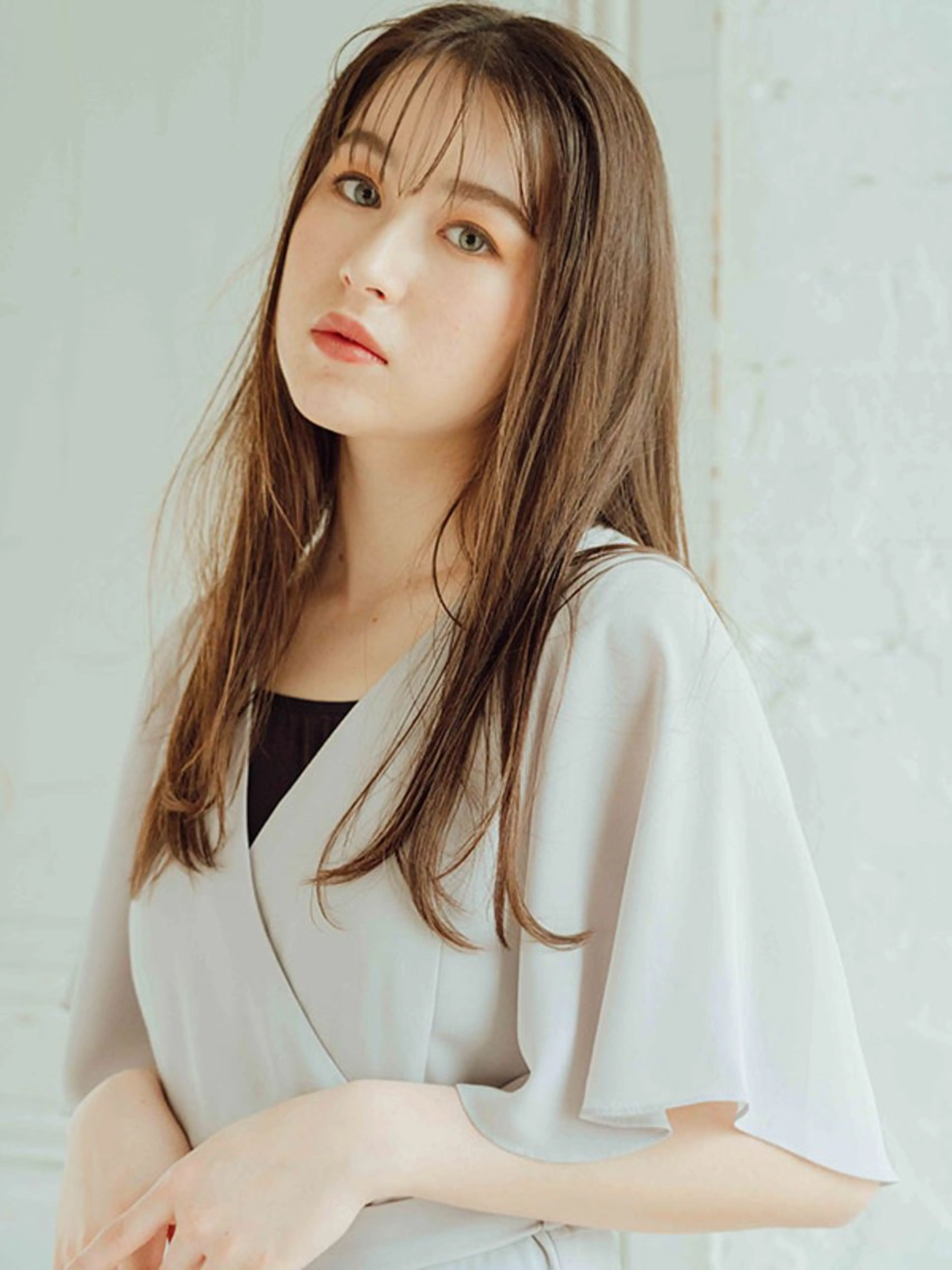 ブリーチなしダブルカラーで透明感のある髪に⭐︎の写真