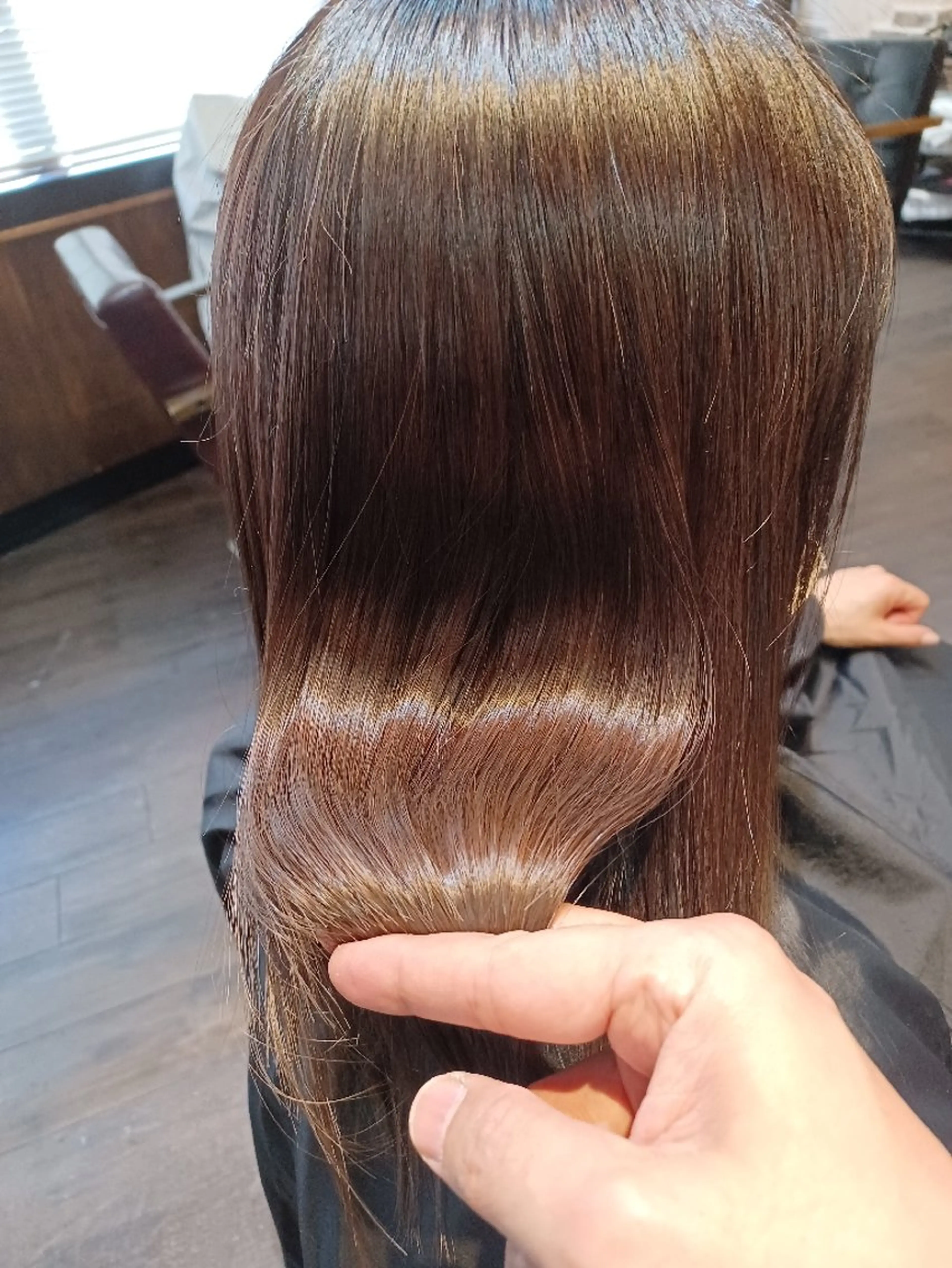 セミロング 髪質改善 トリートメント H/M Hair Home 　池袋2号店所属・✂️✂️徳　田✂️ ✂️のヘアスタイル