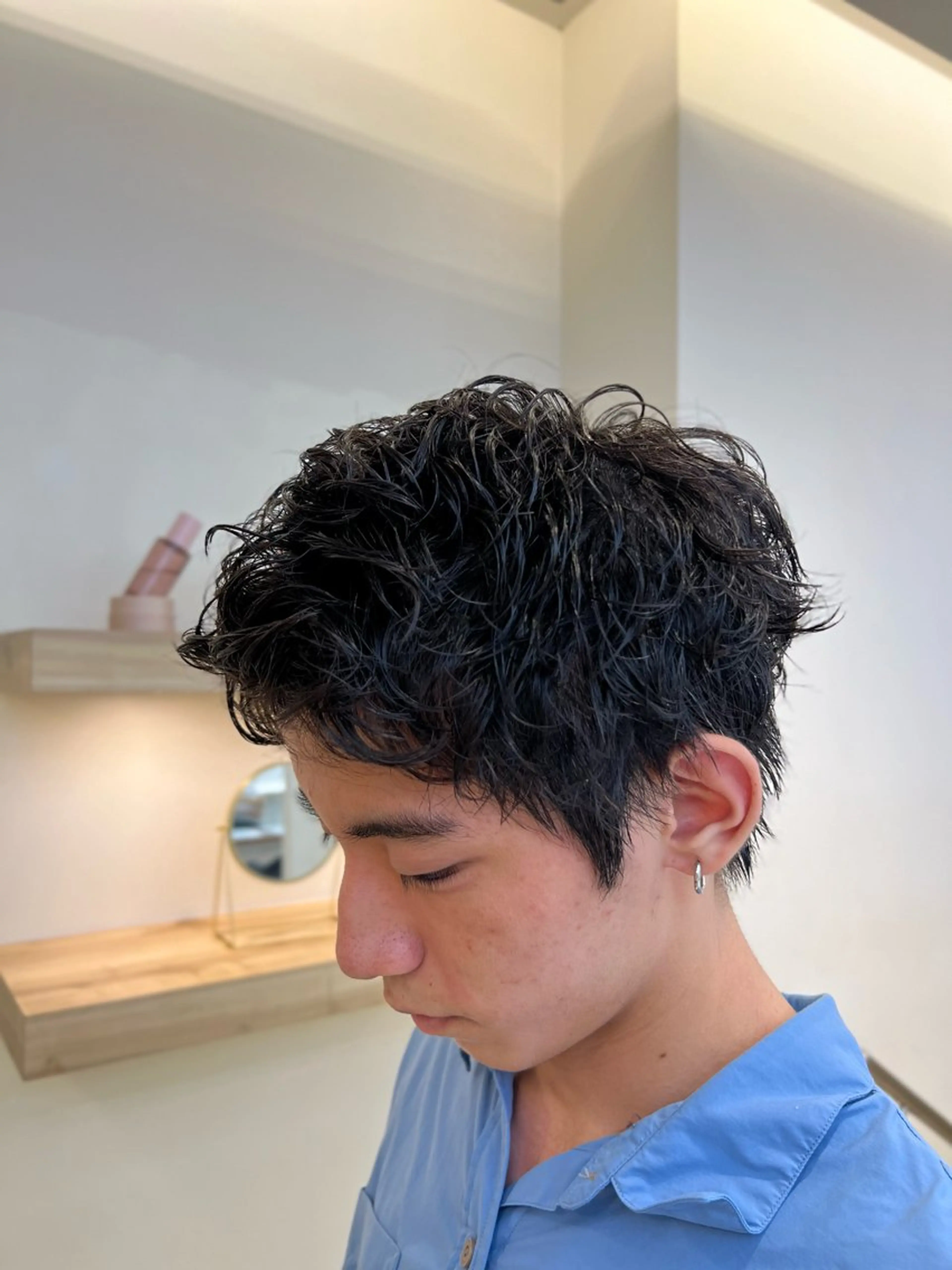 ショート パーマ メンズ メンズパーマ メンズパーマ 岩成健志郎のヘアスタイル