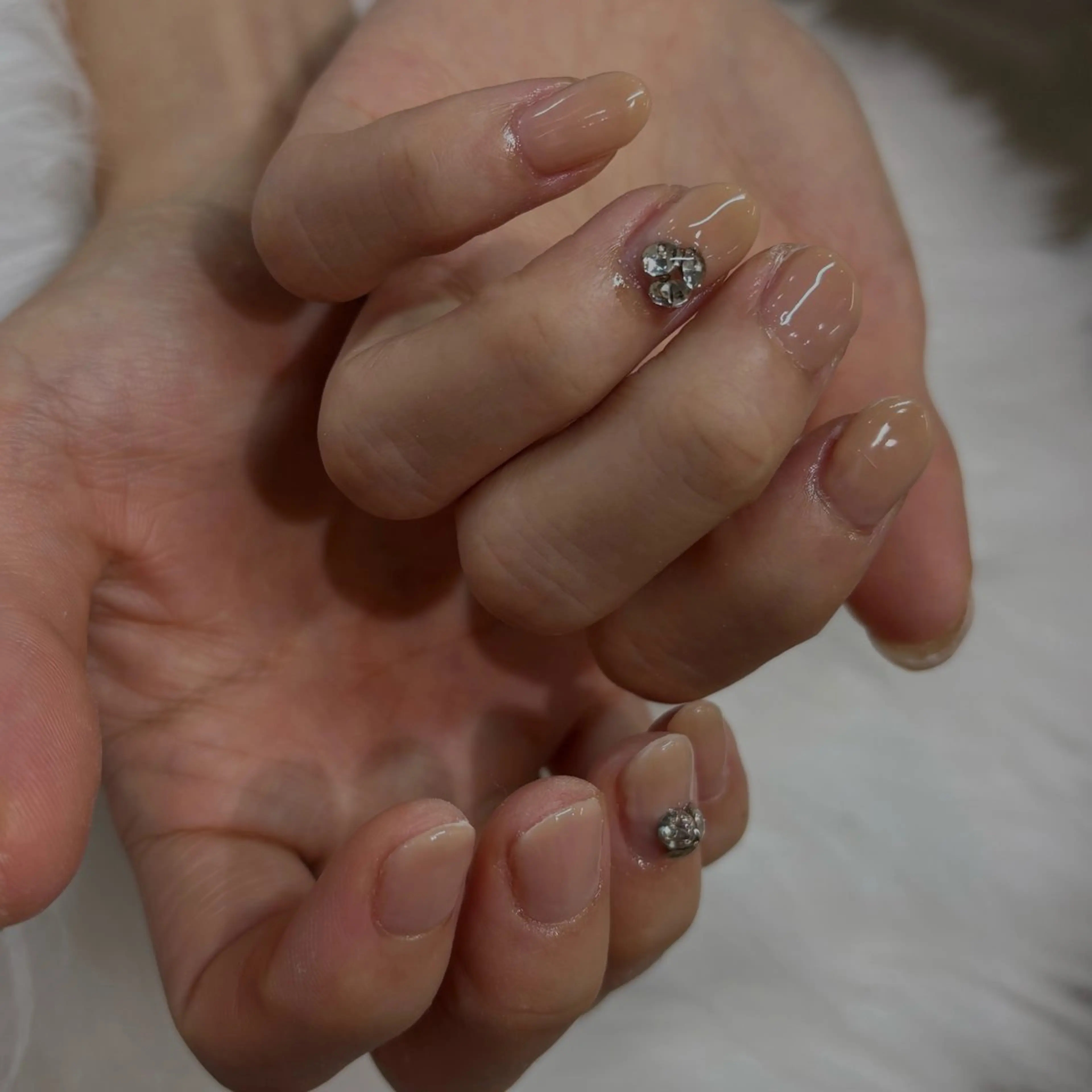 ネイル 長さ出し 韓国ネイル ニュアンスネイル オフィスネイル ワンカラーネイル Vante梅田店所属・vante_aimi .パラジェル取扱店のネイルデザイン