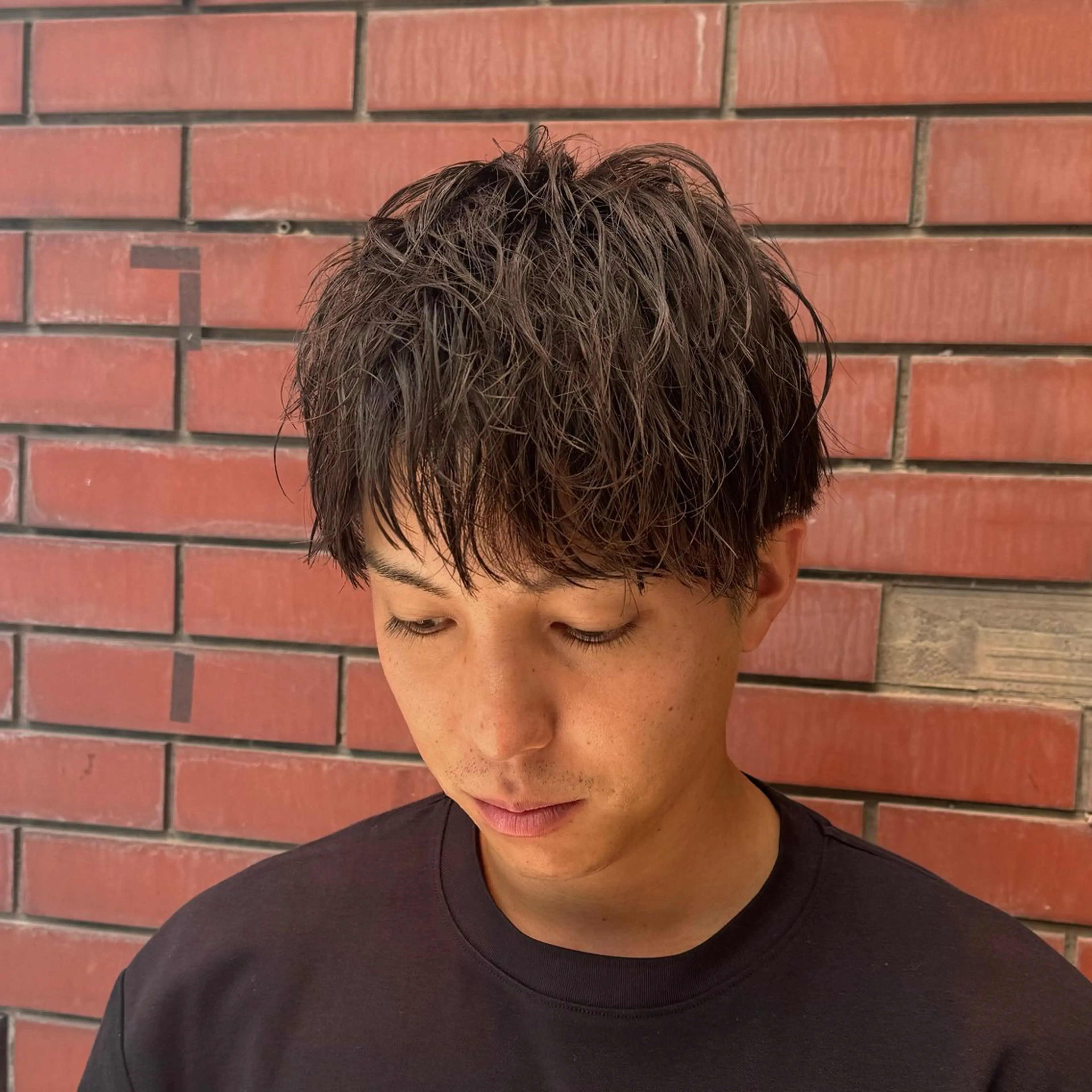 ショート メンズ ビジネス メンズ就活ヘア メンズショート ショートヘア カット 柏メンズカットパーマ NO.1タイチのヘアスタイル