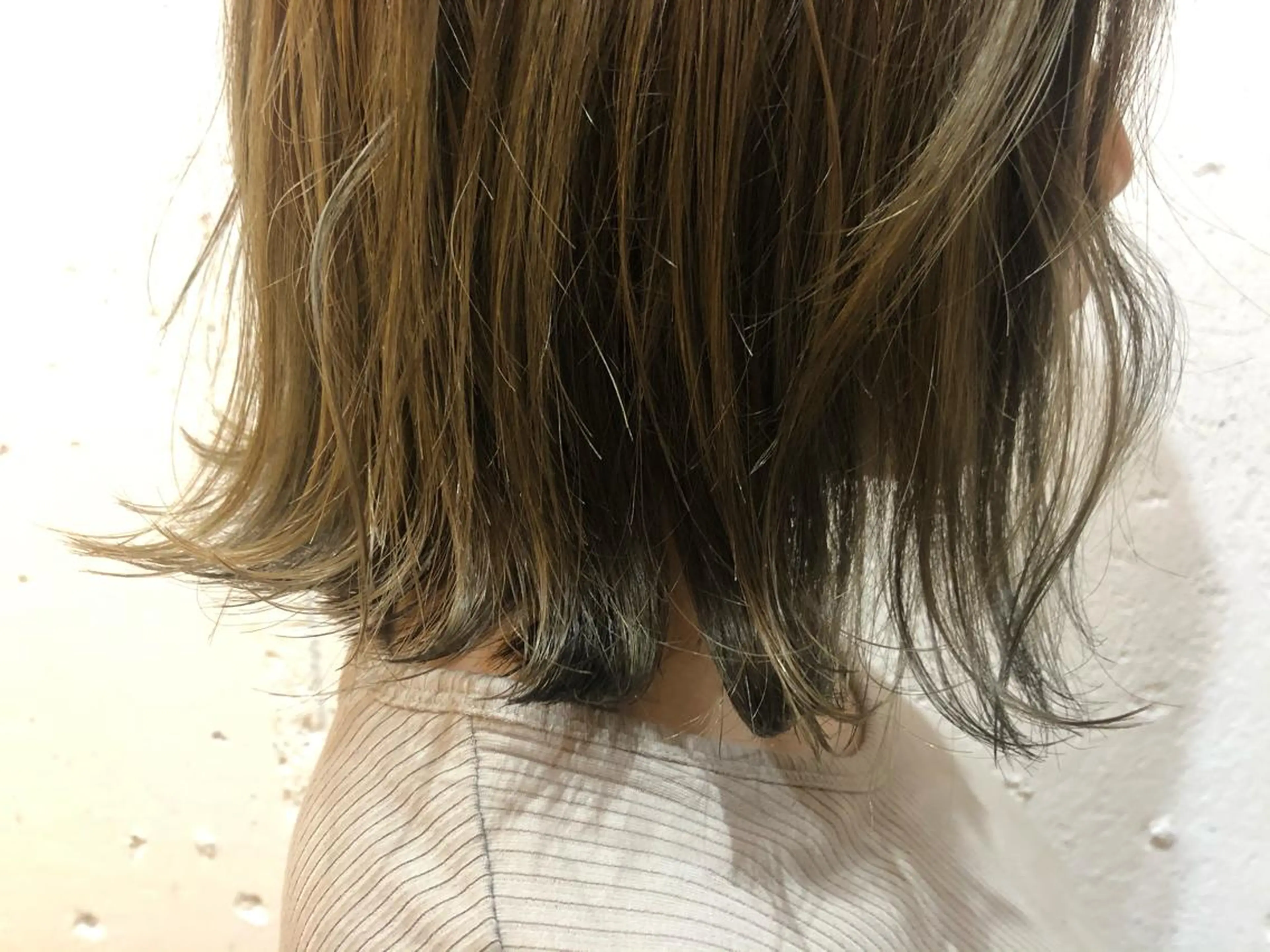 ミディアム カラー オリーブカラー カット パーマ ciAo!所属・ふくだ りさ【ciAo!】のヘアスタイル