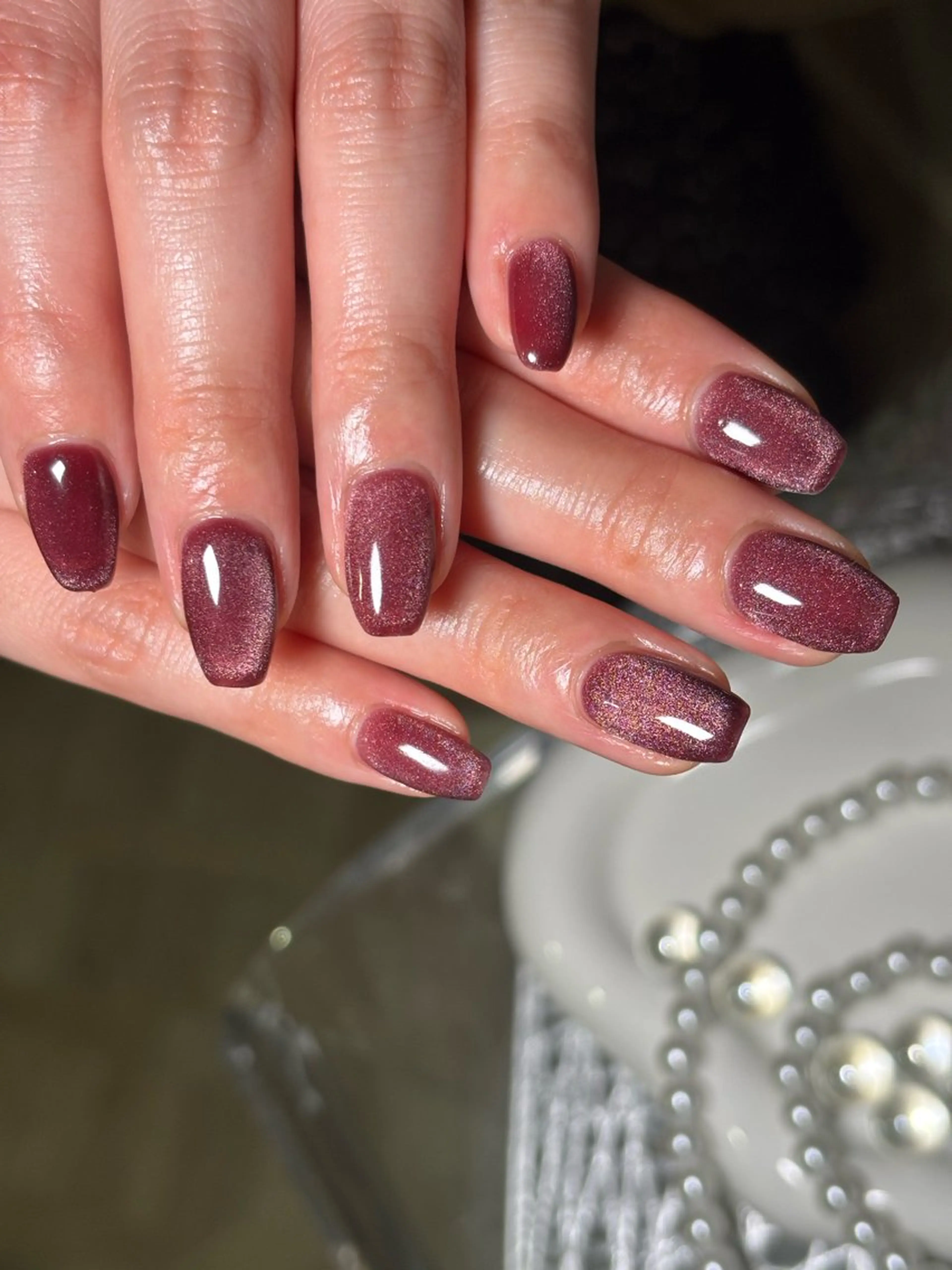 ネイル マグネットネイル ハンドネイル .8 HAREのネイルデザイン