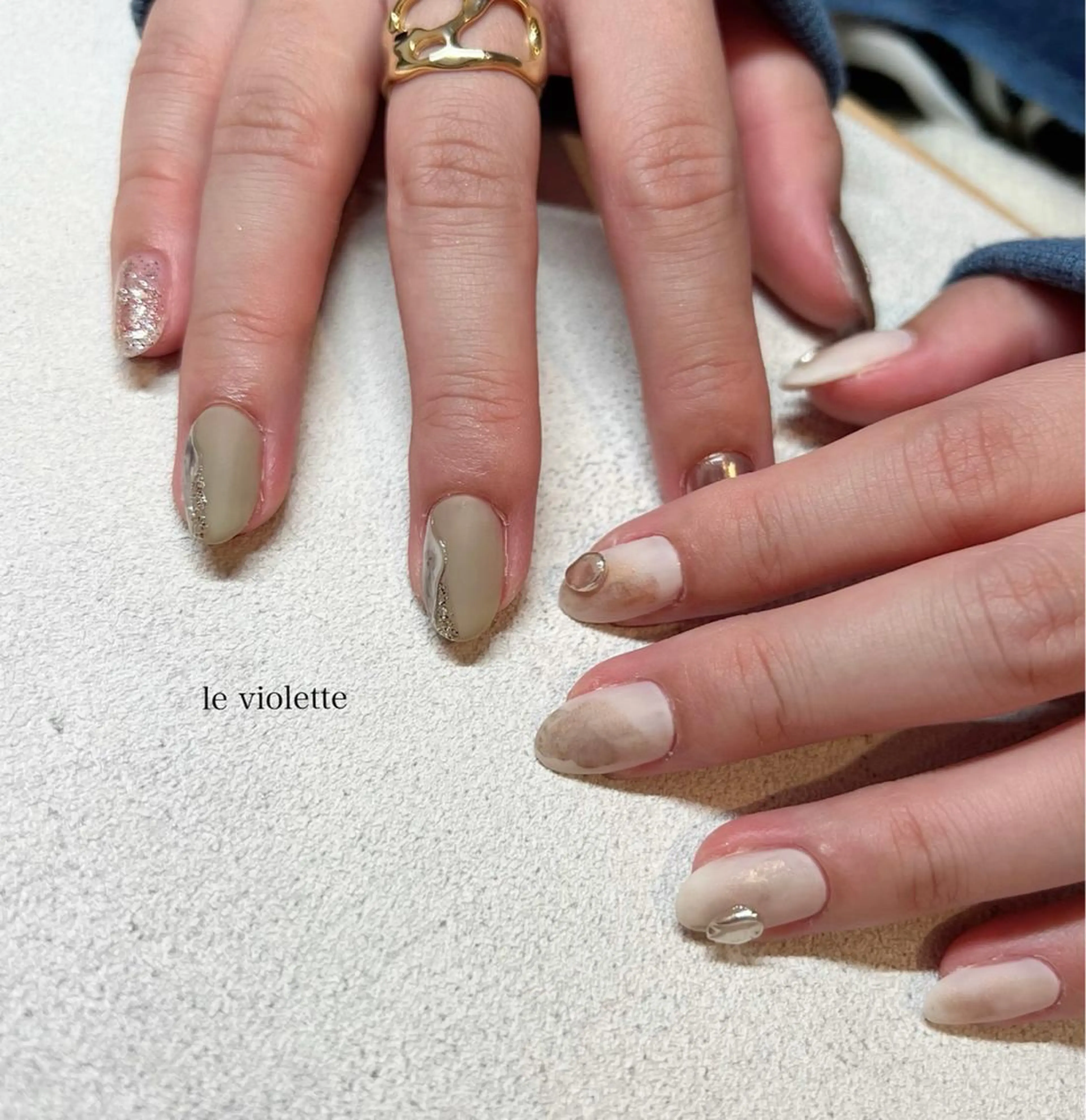 ネイル ハンドネイル le violette所属・le violetteのネイルデザイン