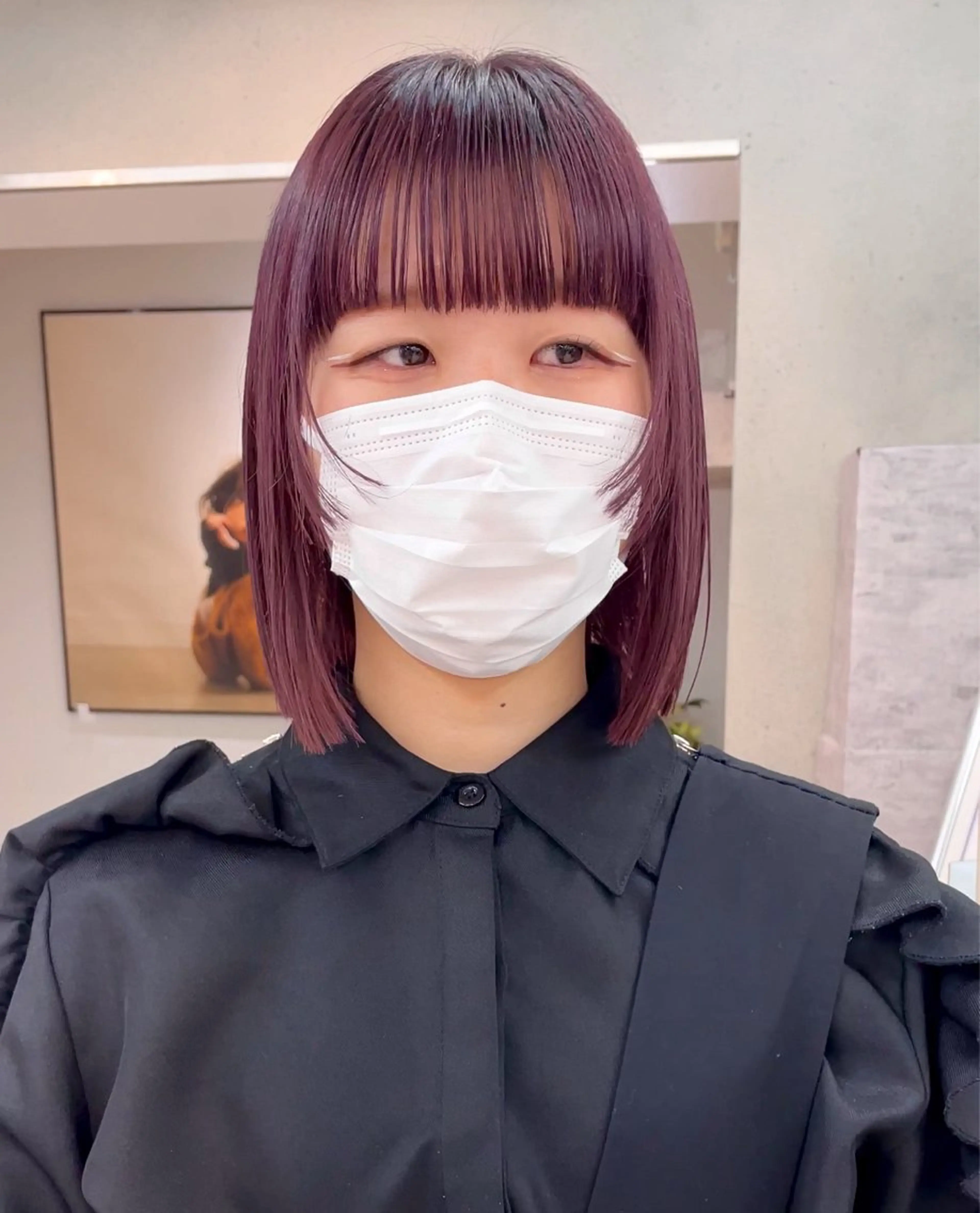 ショート ヘアカラー トリートメント 💫ハイトーンボブ/ HARU💫のヘアスタイル