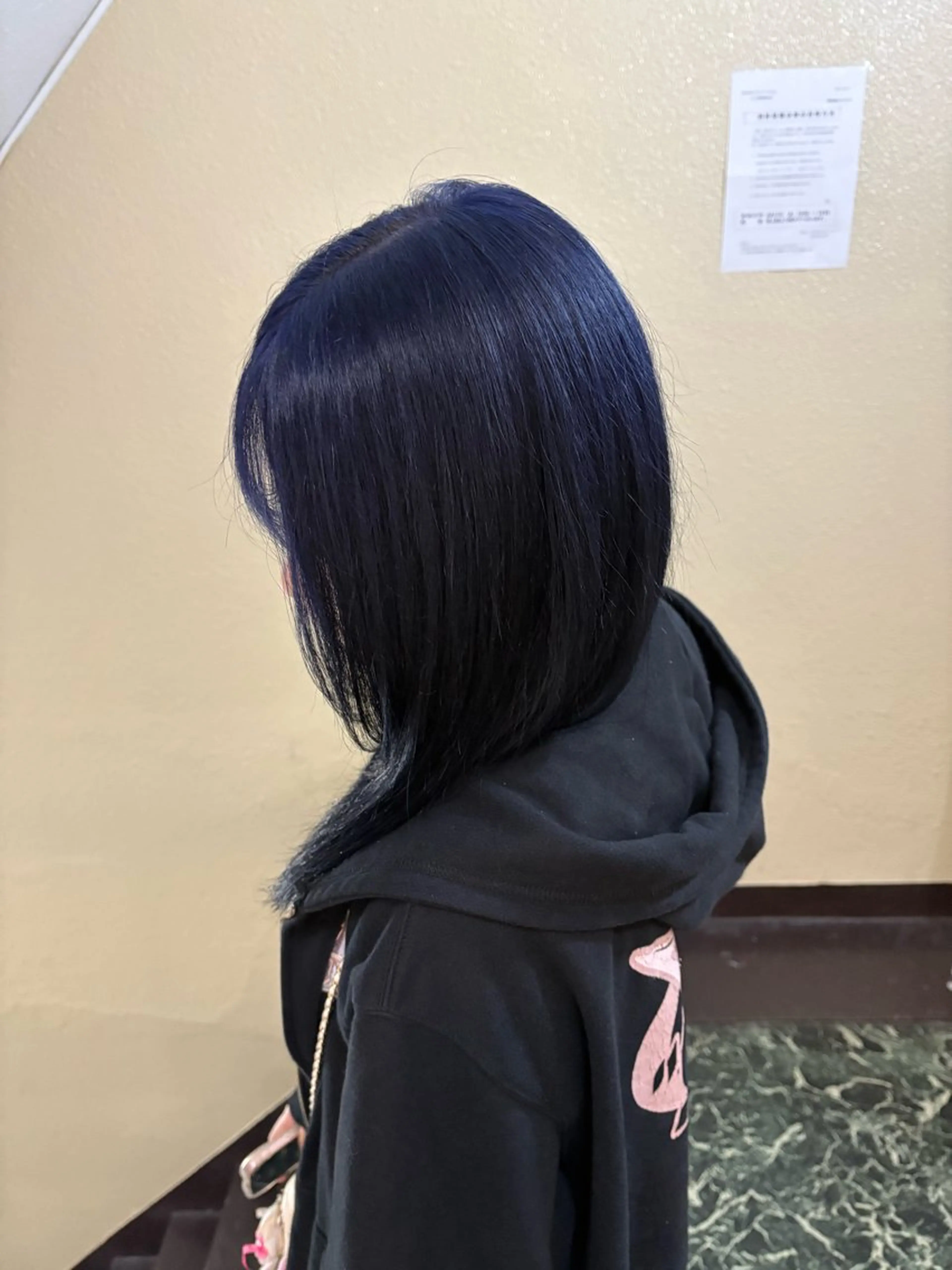 カラー ブルーカラー ネイビーカラー カット ヘアカラー Seleneコウキ ブリーチ/ハイトーンのヘアスタイル