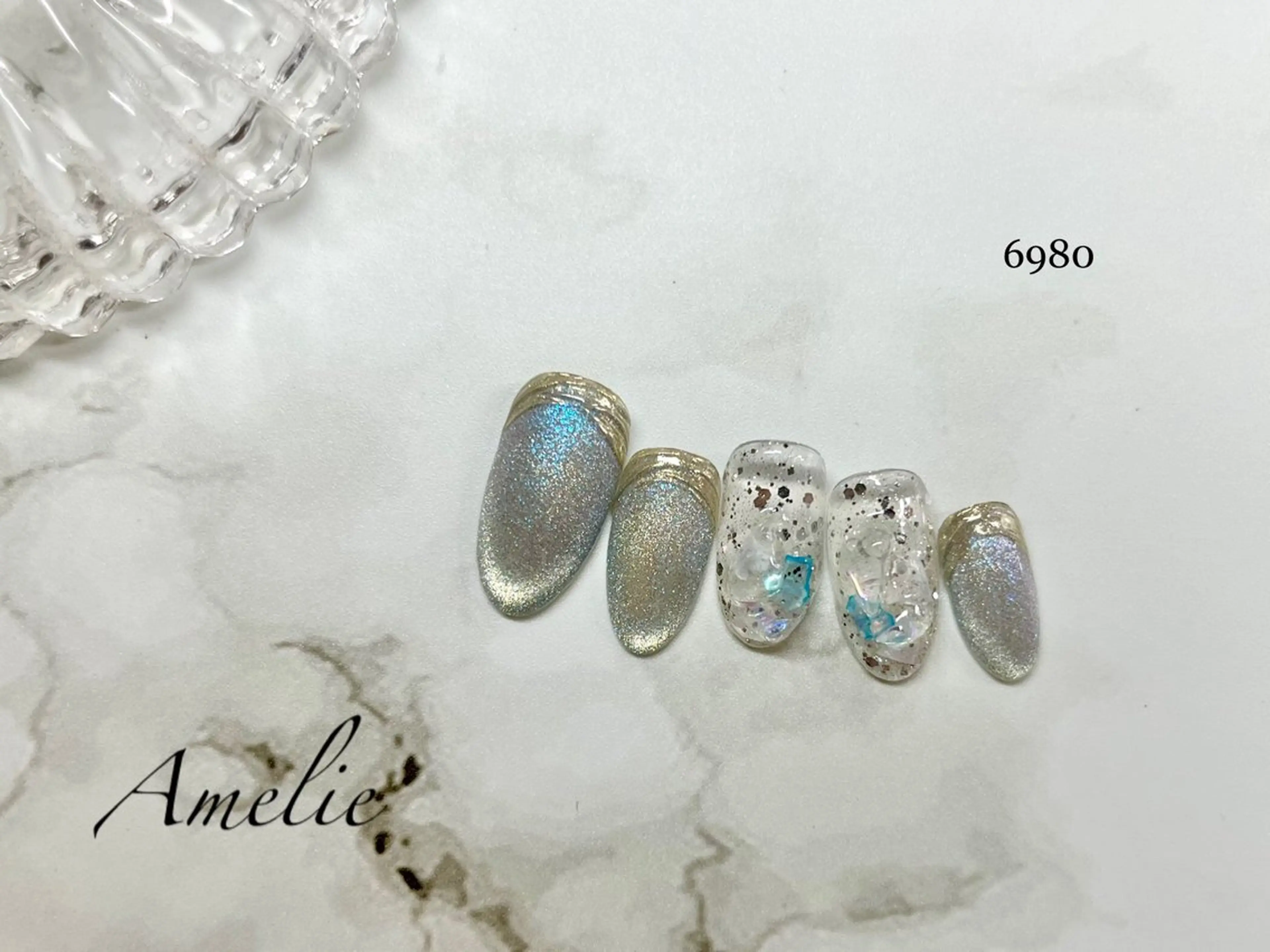 ネイル ハンドネイル いちじゅう あおいのネイルデザイン