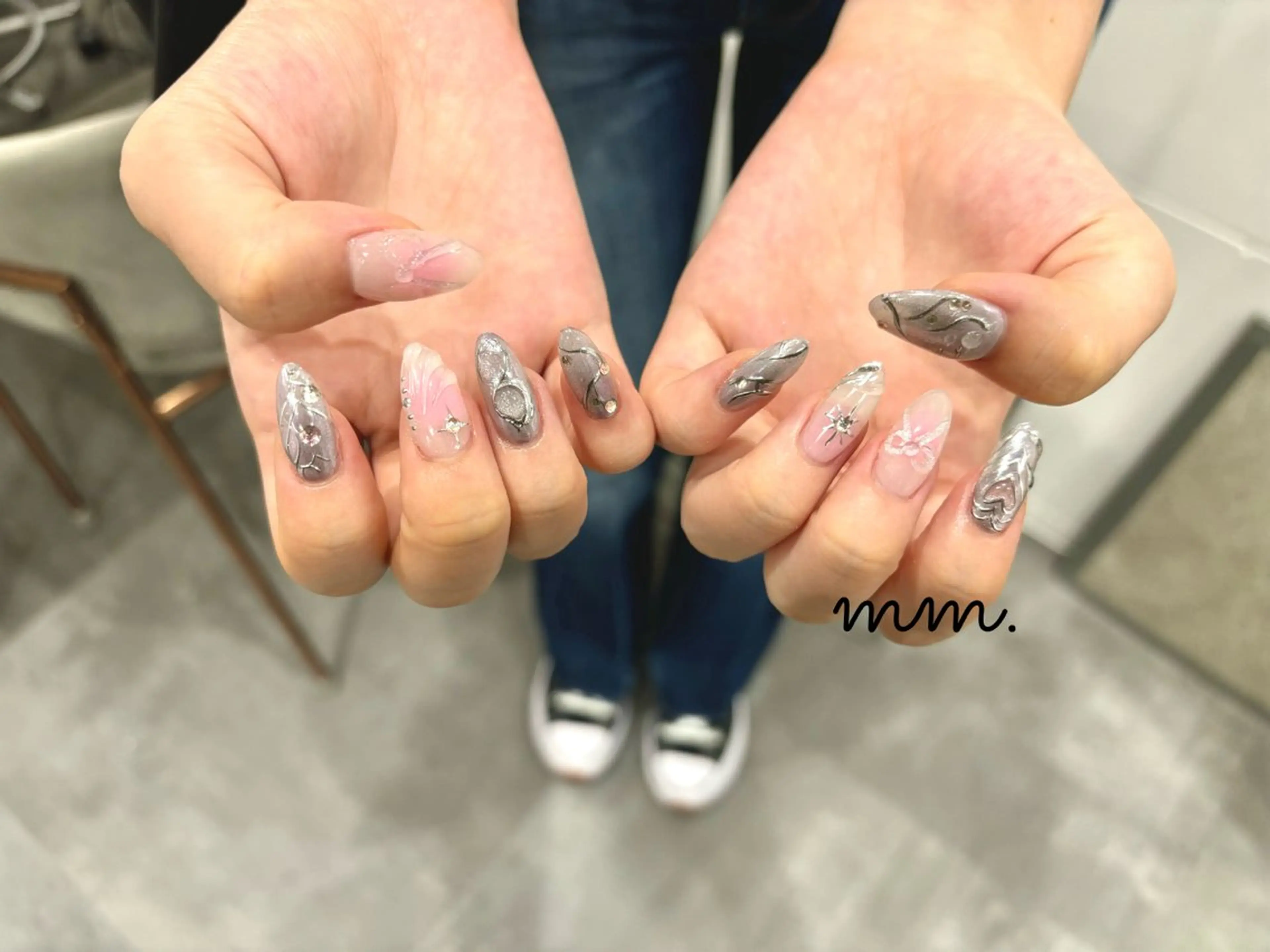 ネイル 長さ出し 持ち込み ハンドネイル mm. ✨Ayuna✨のネイルデザイン