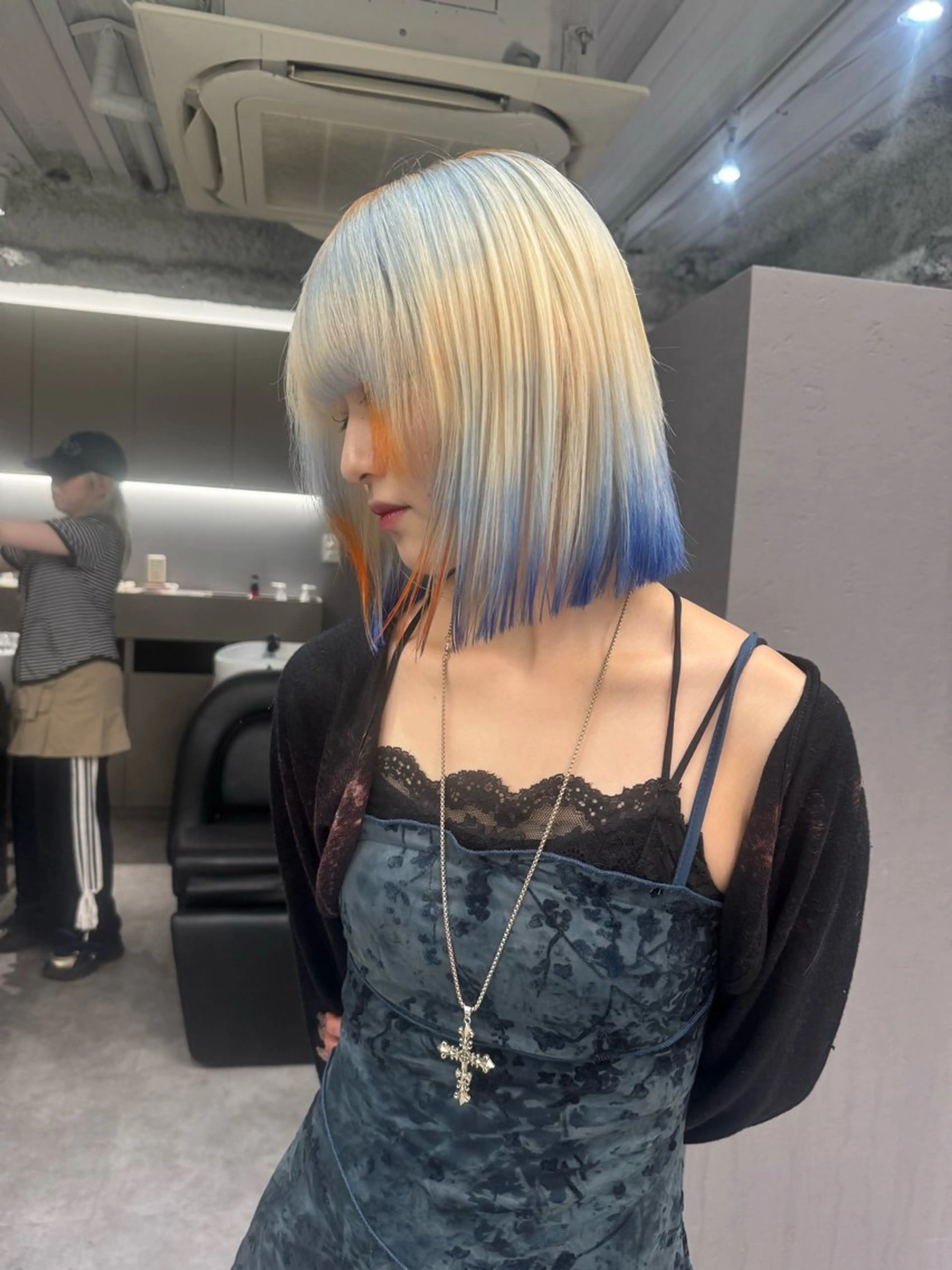 ミディアム ヘアカラー トリートメント ハイトーン/名古屋 Hinakiのヘアスタイル