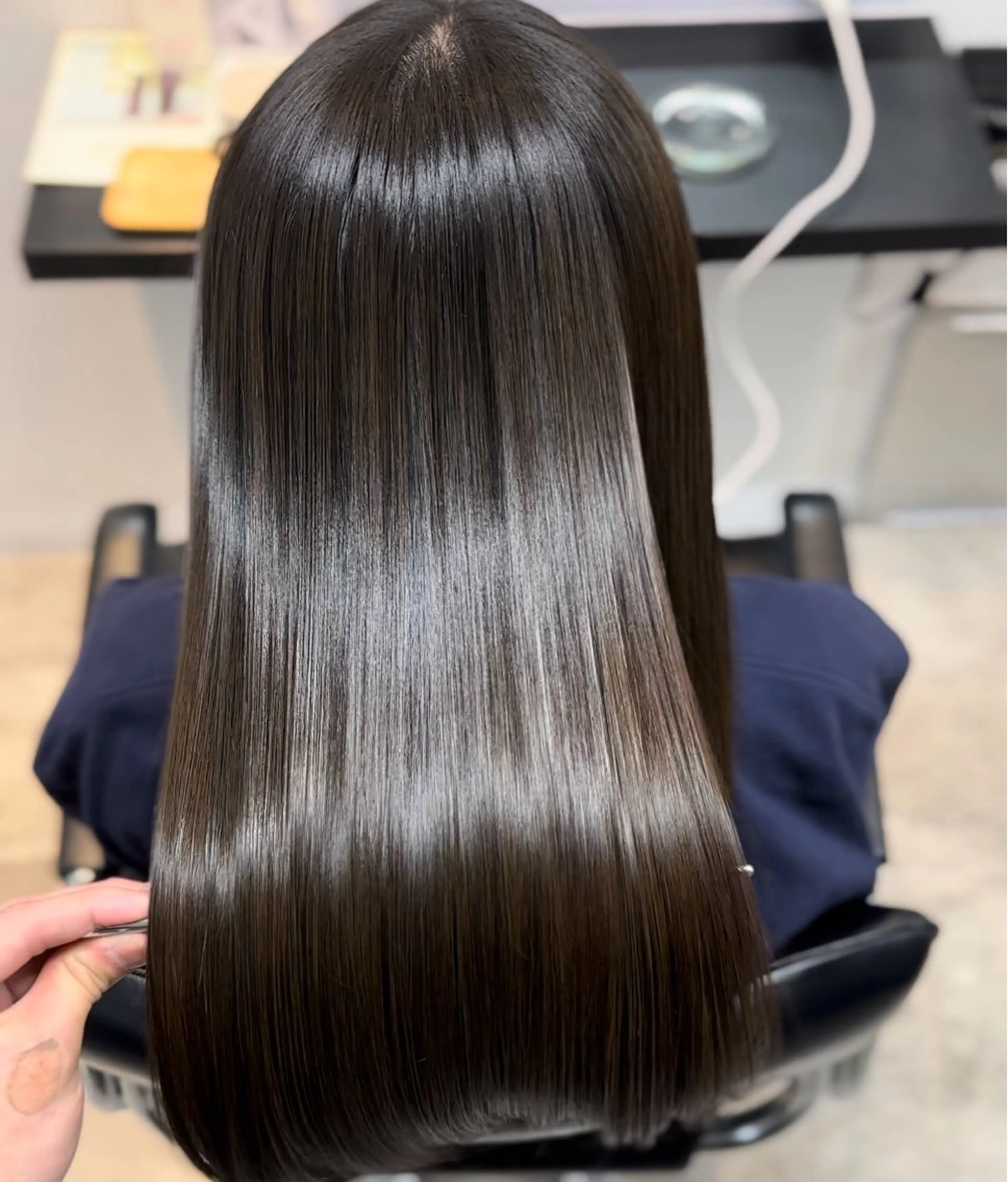 セミロング 髪質改善 トリートメント トリートメント ツヤ髪 ／髪質改善 松岡将太郎のヘアスタイル