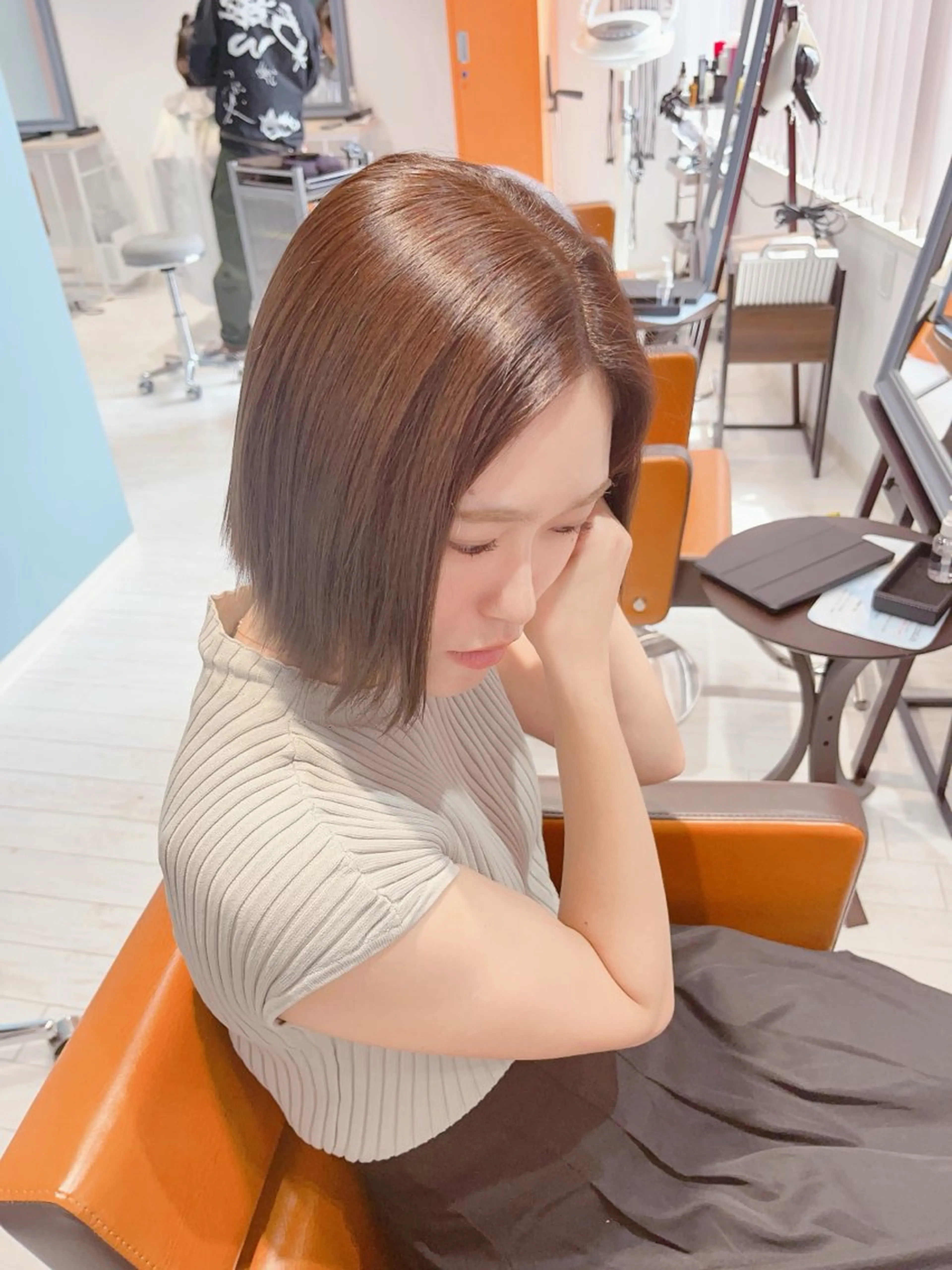 ミディアム カラー ブラウンカラー ✨️💎山口 真依💎✨️のヘアスタイル