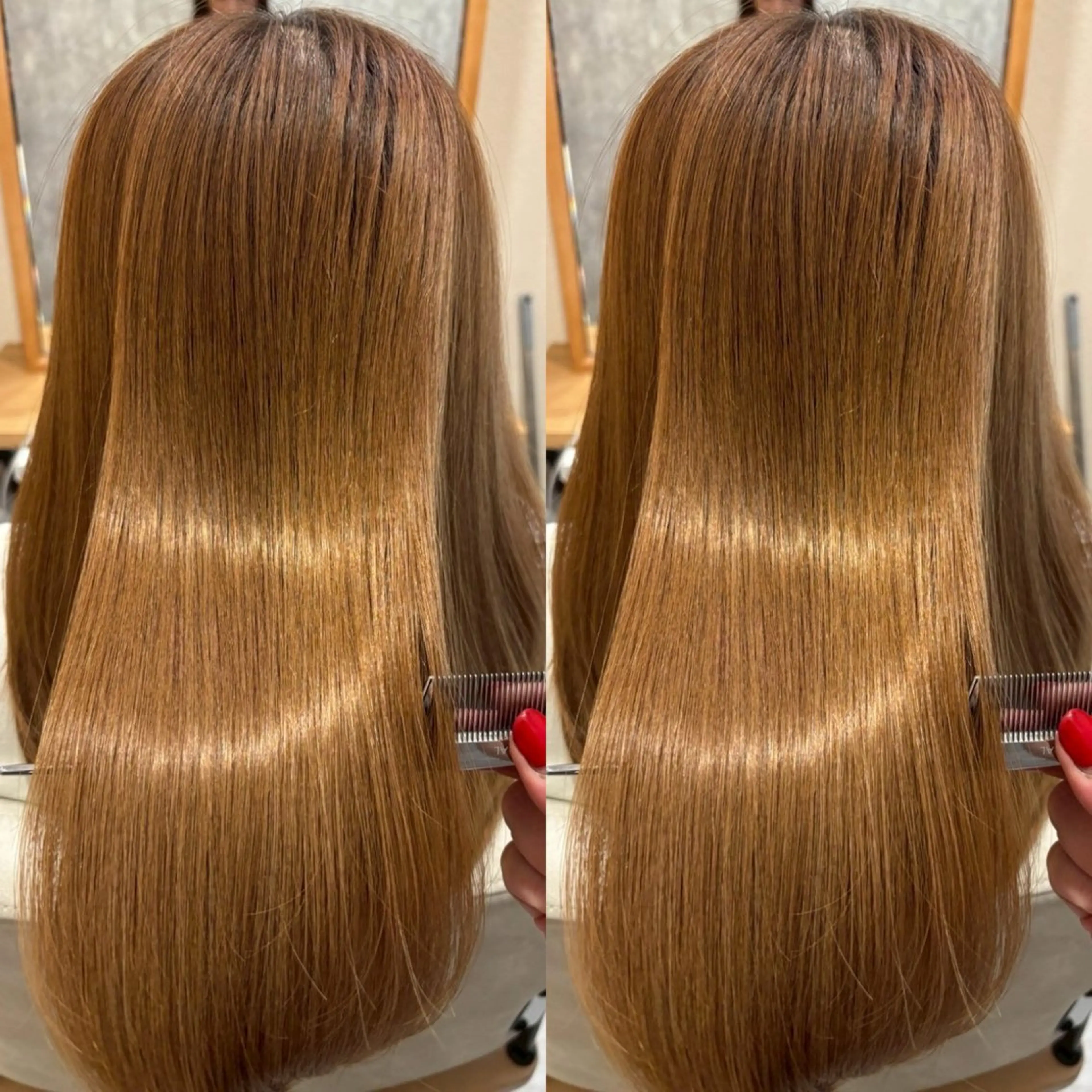 【ダメージレス艶カラー💎】髪質改善リタッチカラー¥0の写真