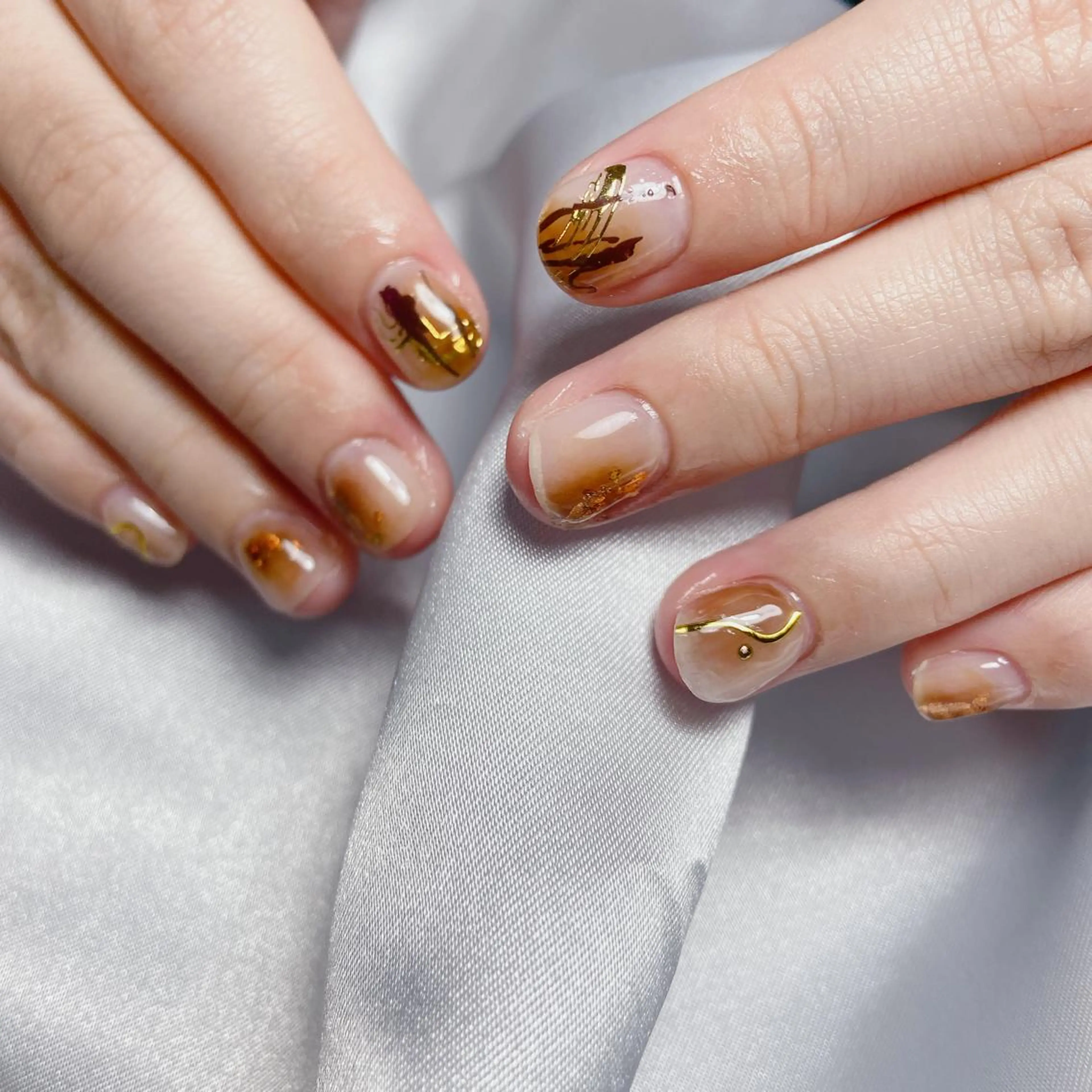 ネイル ニュアンスネイル ハンドネイル nailsalon REJOICEのネイルデザイン