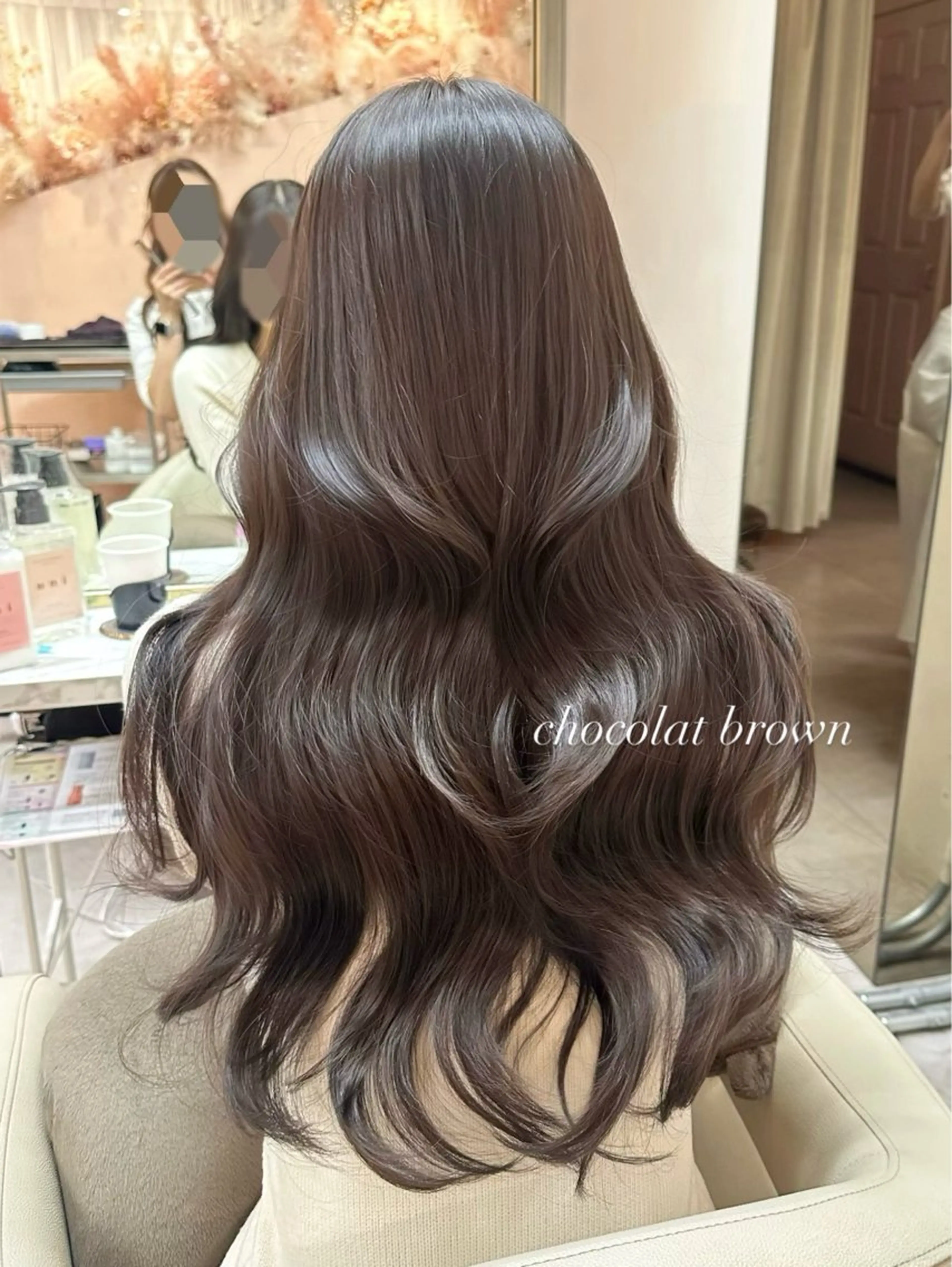 ロング カラー レイヤーカット 韓国ヘア🦢🖤 Sayumiのヘアスタイル