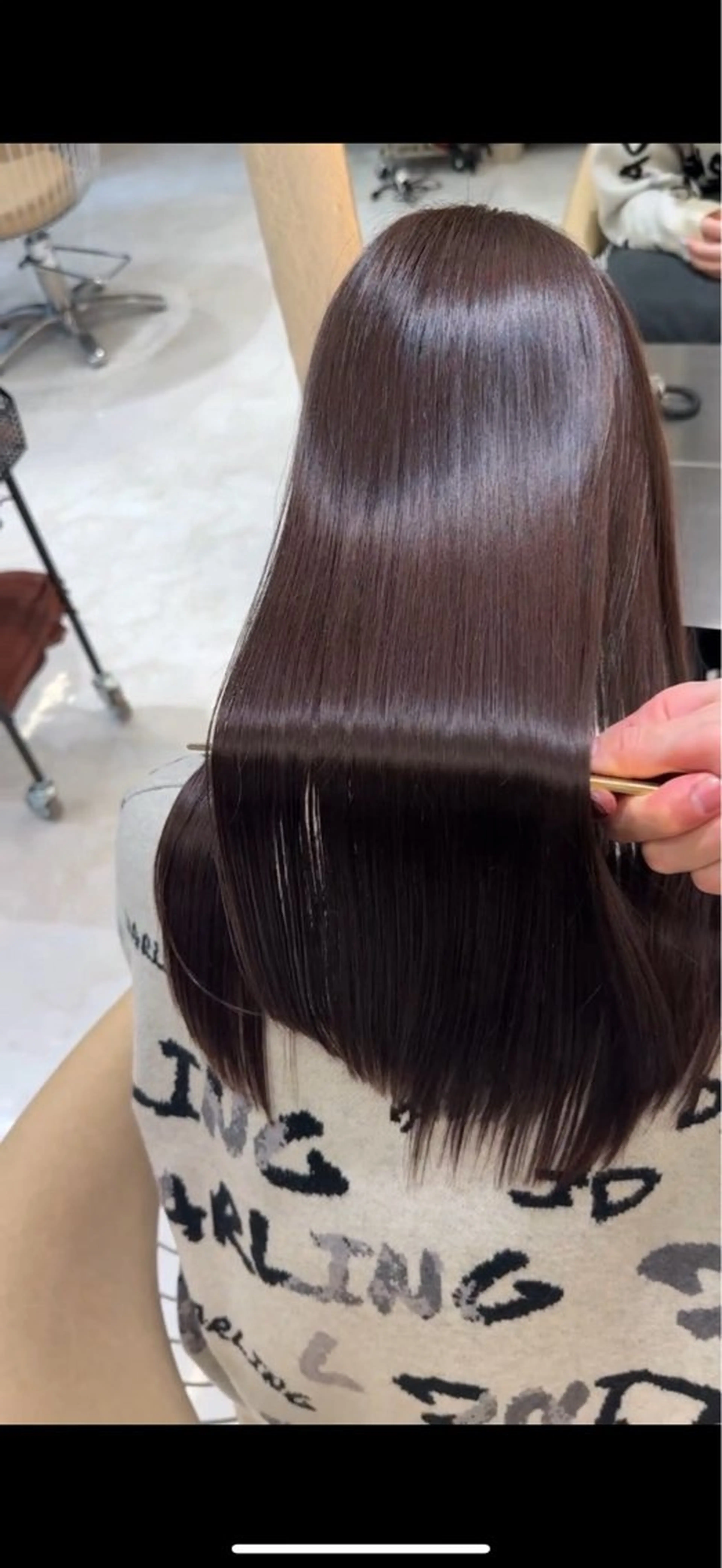 ロング 縮毛矯正 トリートメント カット 縮毛矯正 トリートメント ✨髪質改善✨/ くびれショート/来輝のヘアスタイル