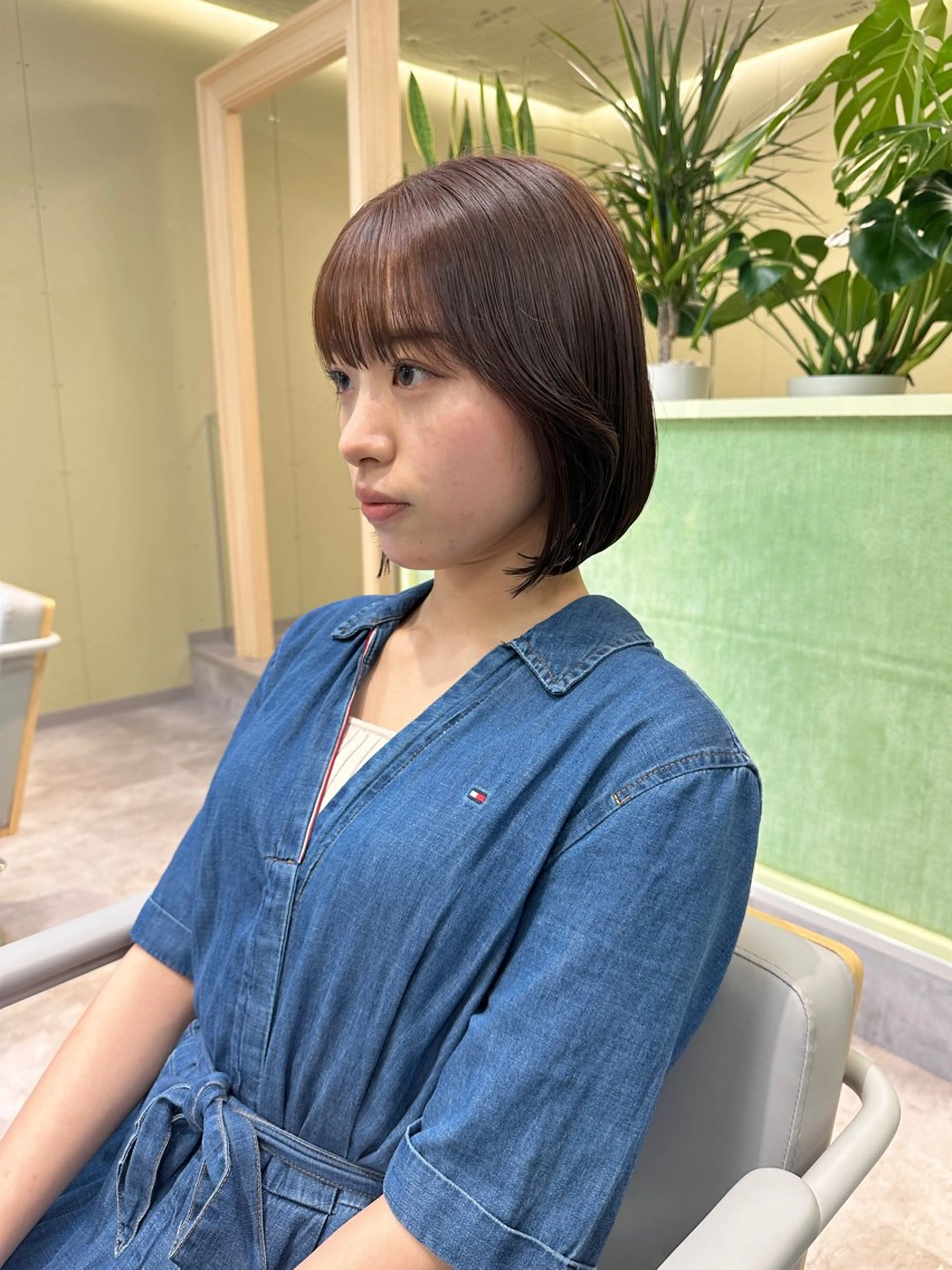 ショート 縮毛矯正 トリートメント ボブ/ぱつっとボブ/ 谷口 海星のヘアスタイル