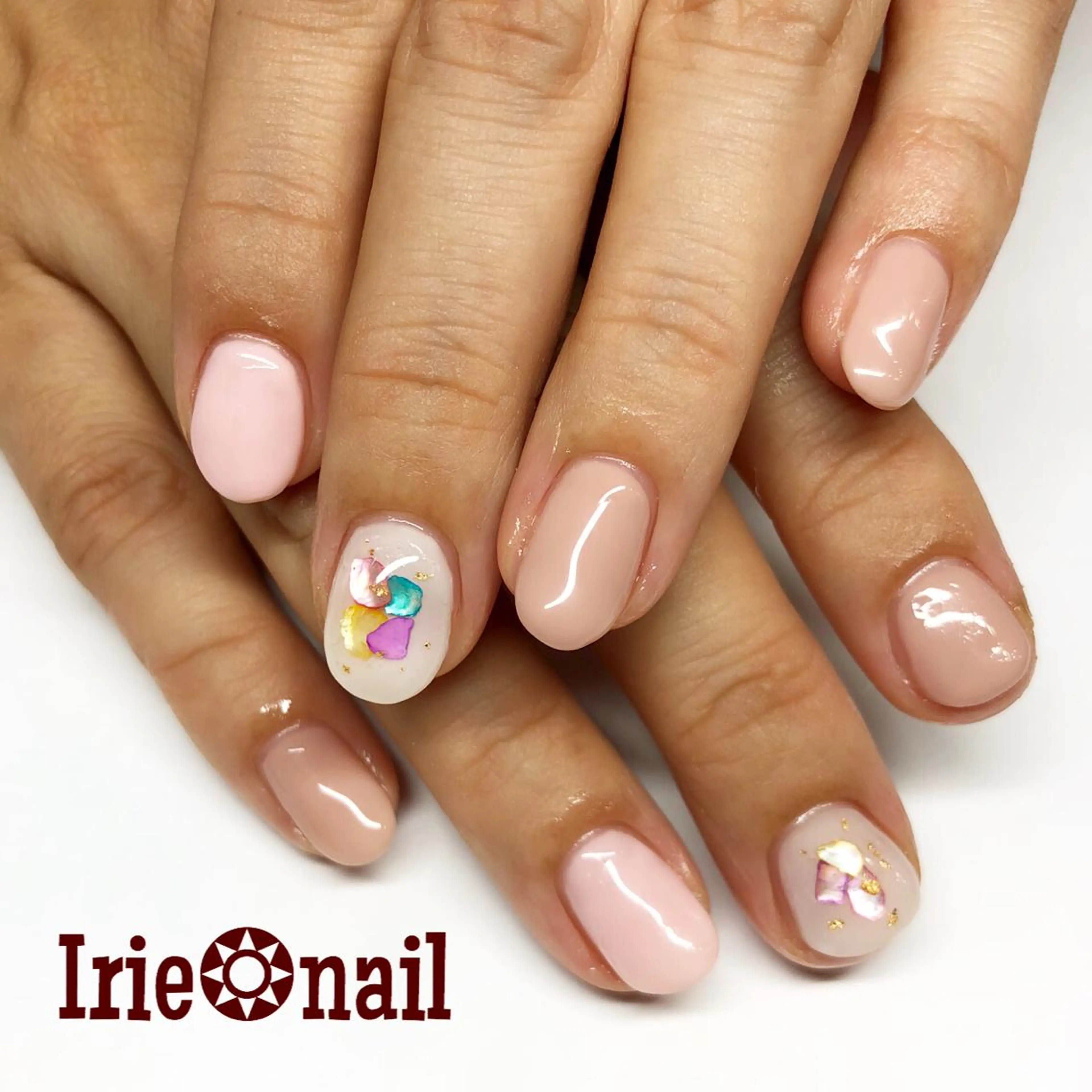 ネイル アートネイル シンプルネイル Hair salon Irie所属・與儀 知佳のネイルデザイン