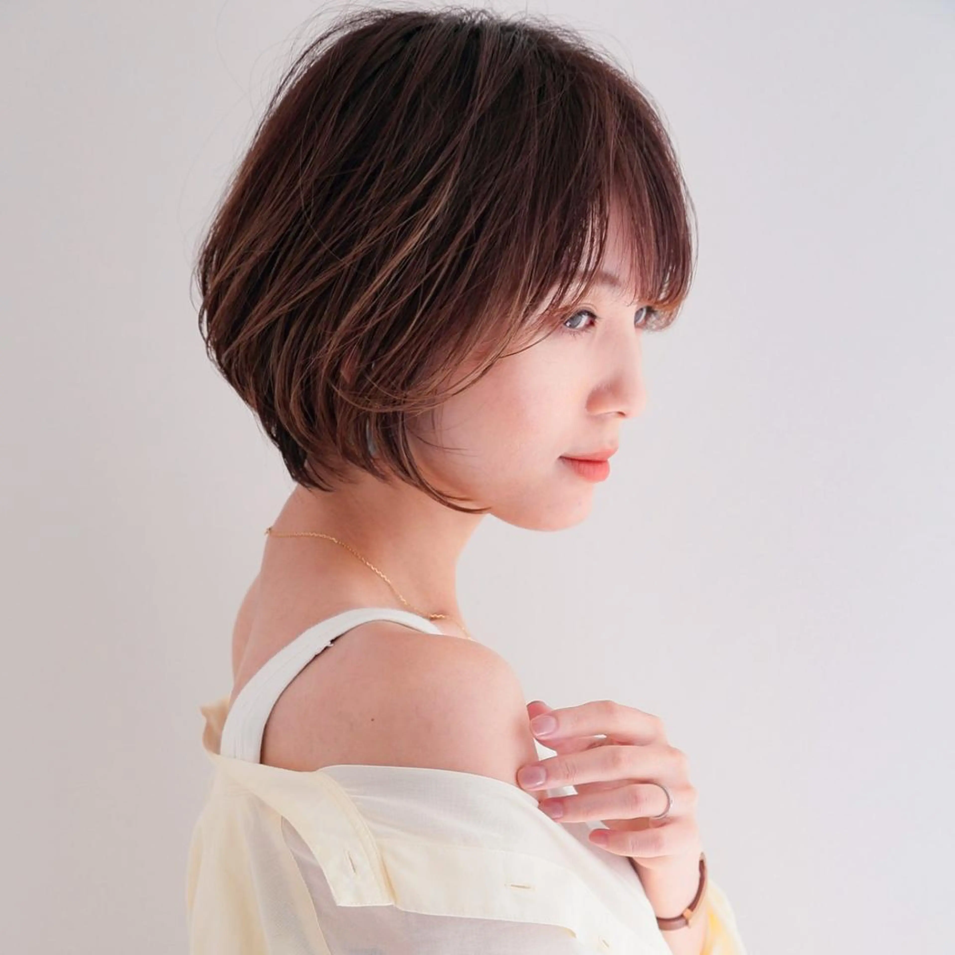 ショート ボブレイヤー ボブ レイヤーカット ショートヘア カット トリートメント 🇰🇷韓国レイヤー 錦糸町【北山謙三】のヘアスタイル