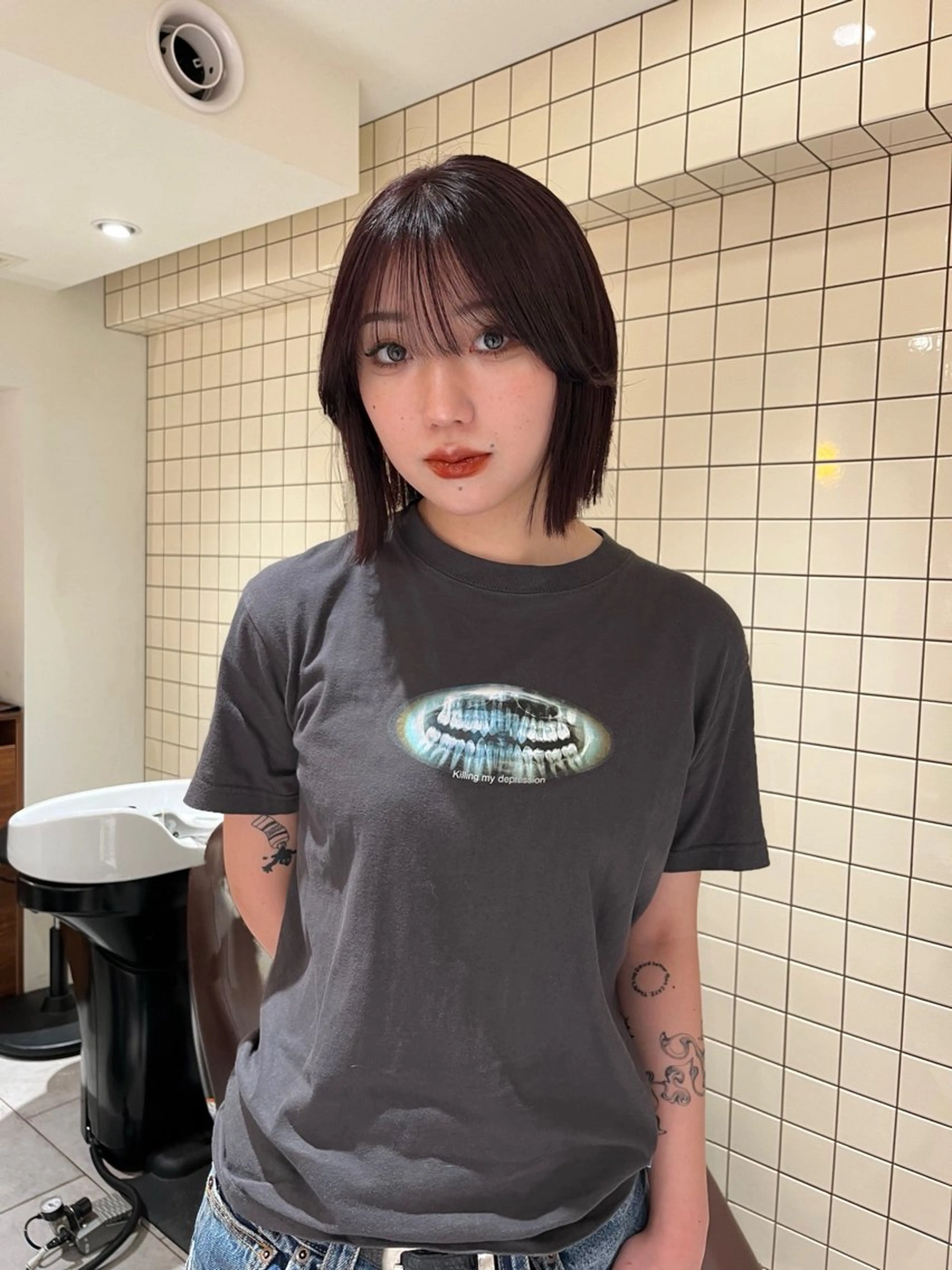 ショート カラー レッドカラー カット ヘアカラー トリートメント behov所属・柔らかカラー 🤎Tsubasaのヘアスタイル