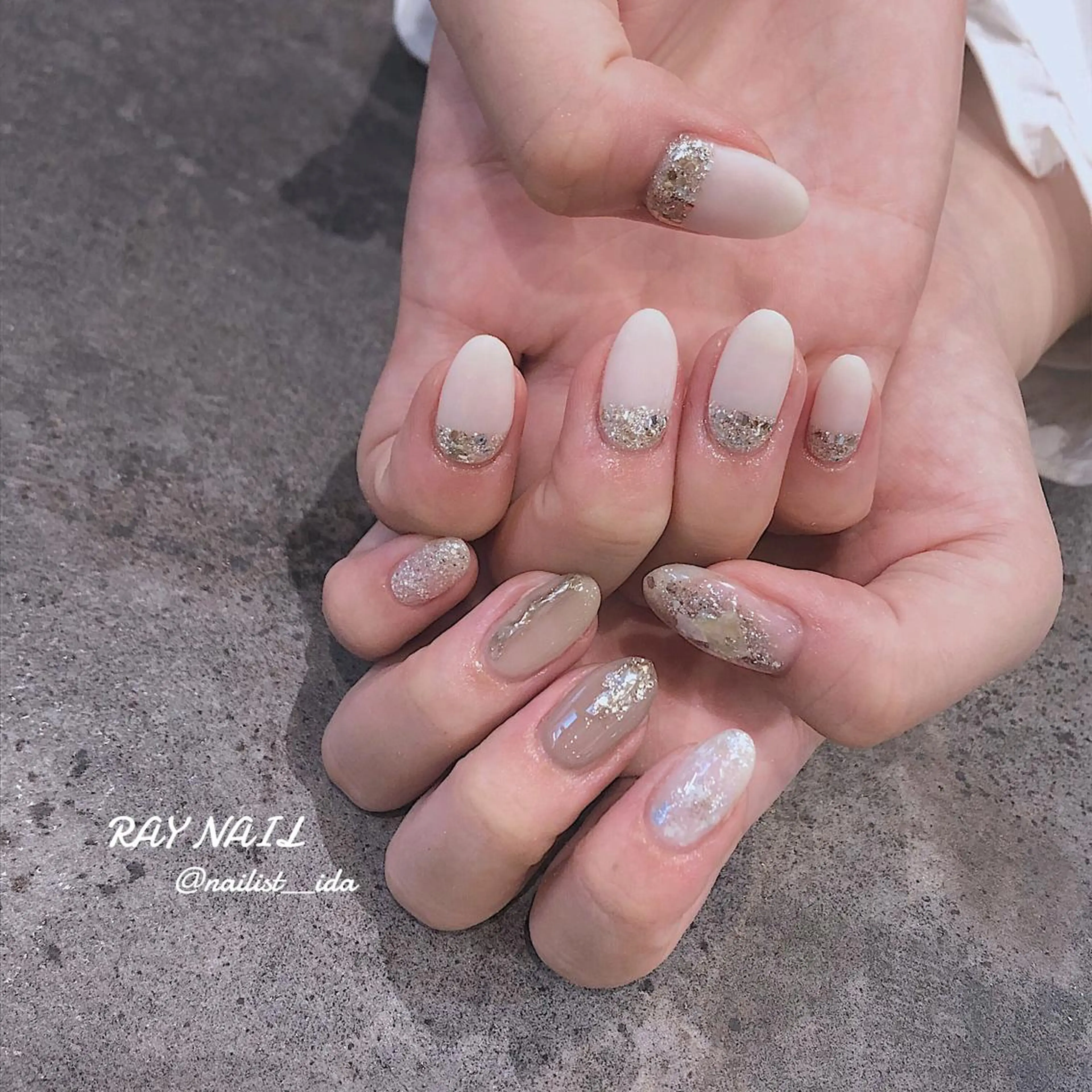 ネイル キラキラネイル Arowa 伊田のネイルデザイン