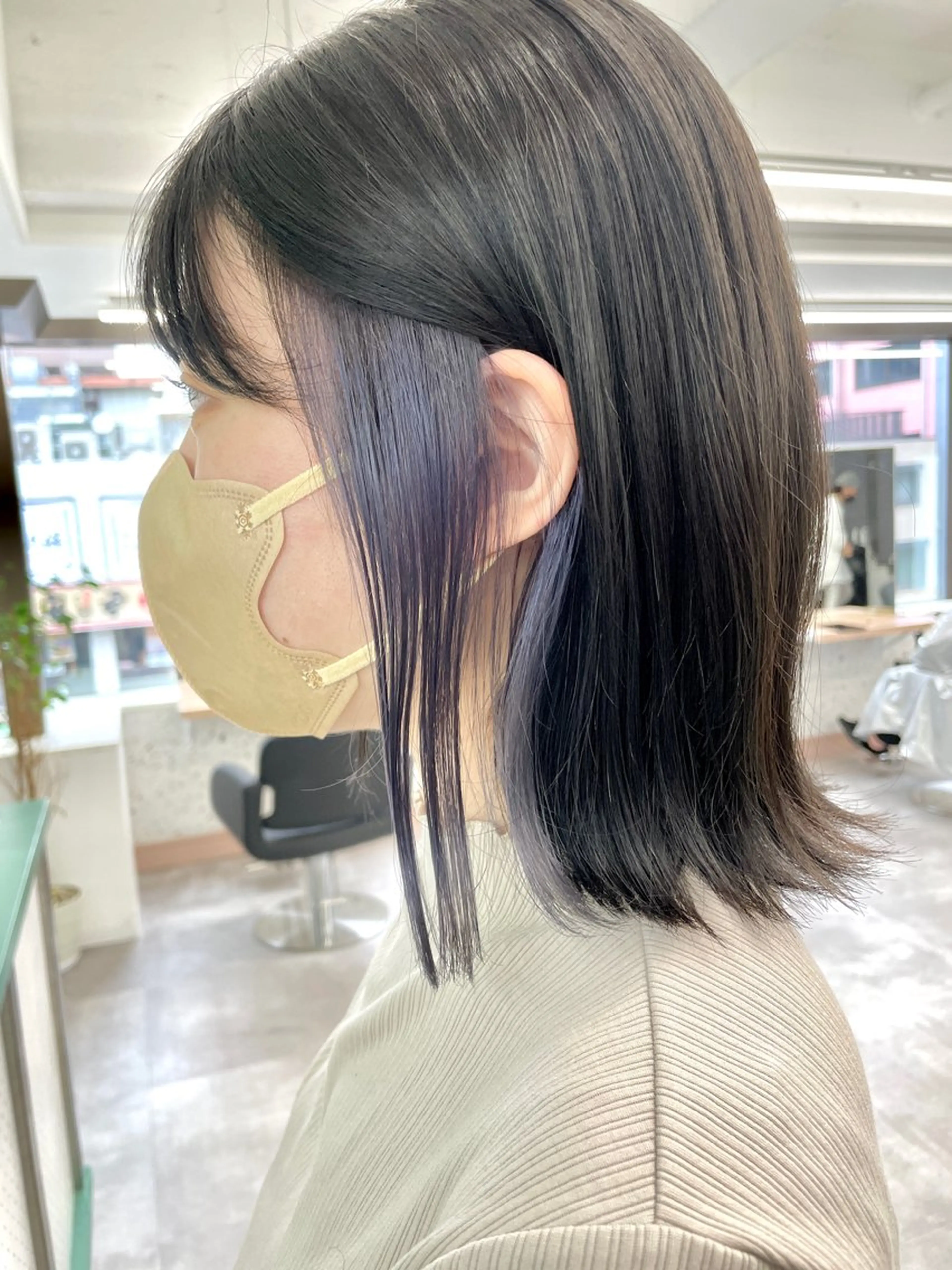 ショート カット ヘアカラー トリートメント 💚透明感カラー💚 ♻️本間♻️のヘアスタイル