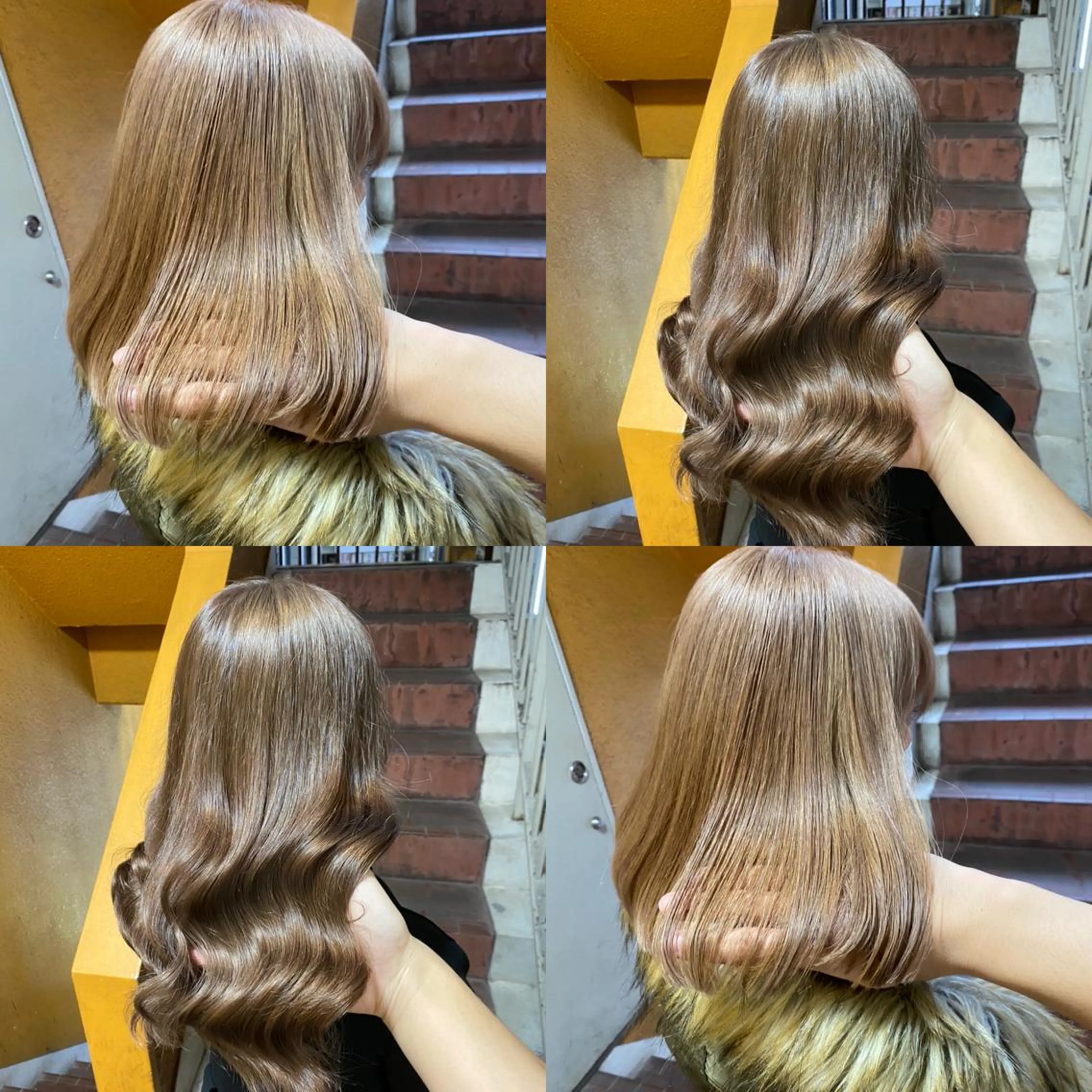 セミロング カラー アッシュ ベージュカラー ハイライトカラー ハイトーンカラー イルミナカラー カット ヘアカラー トリートメント ご予約 宜しくお願いします！のヘアスタイル