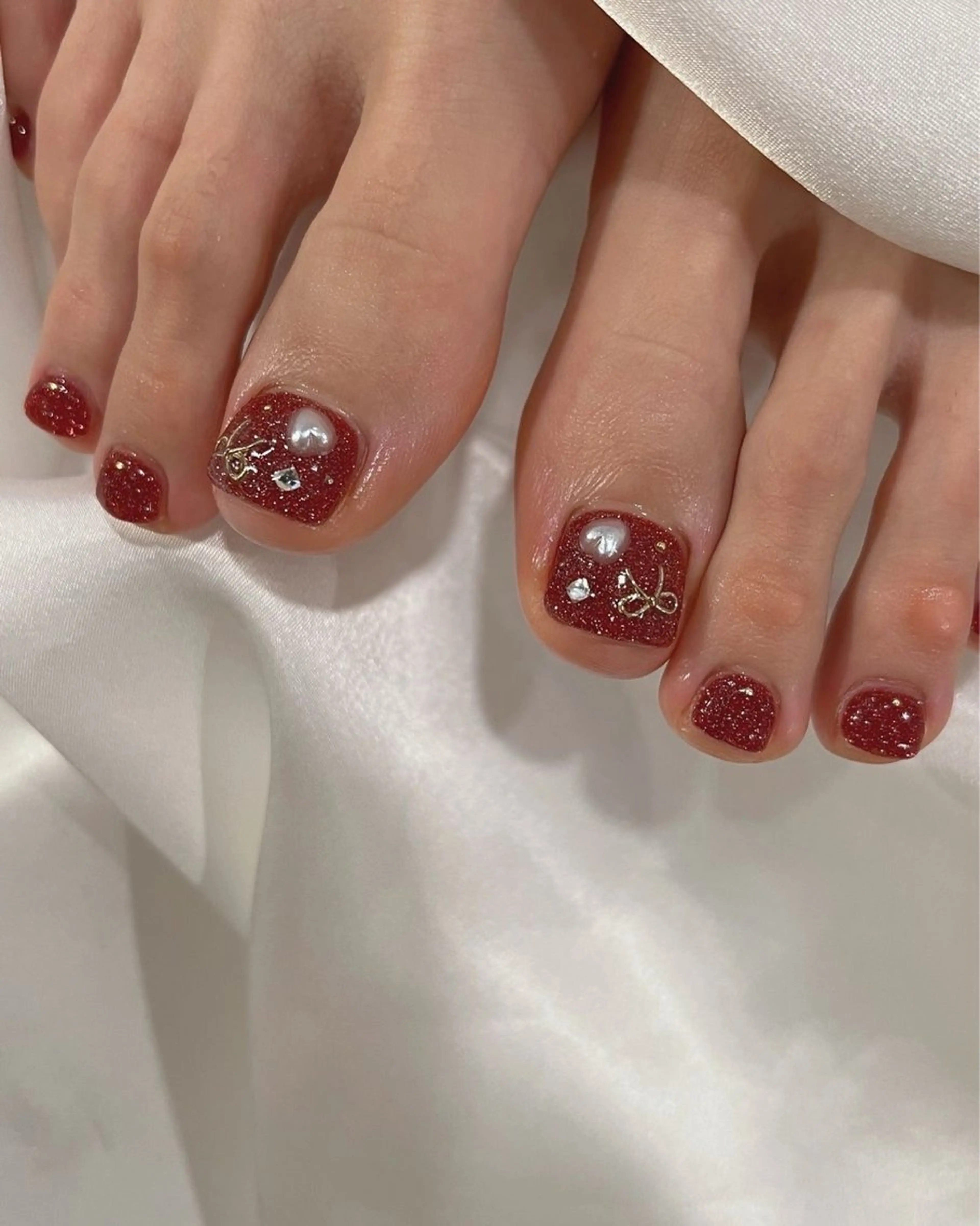 ネイル 韓国ネイル 持ち込み ニュアンスネイル ネイルチップ 冬ネイル RINN ANA.CHUOのネイルデザイン