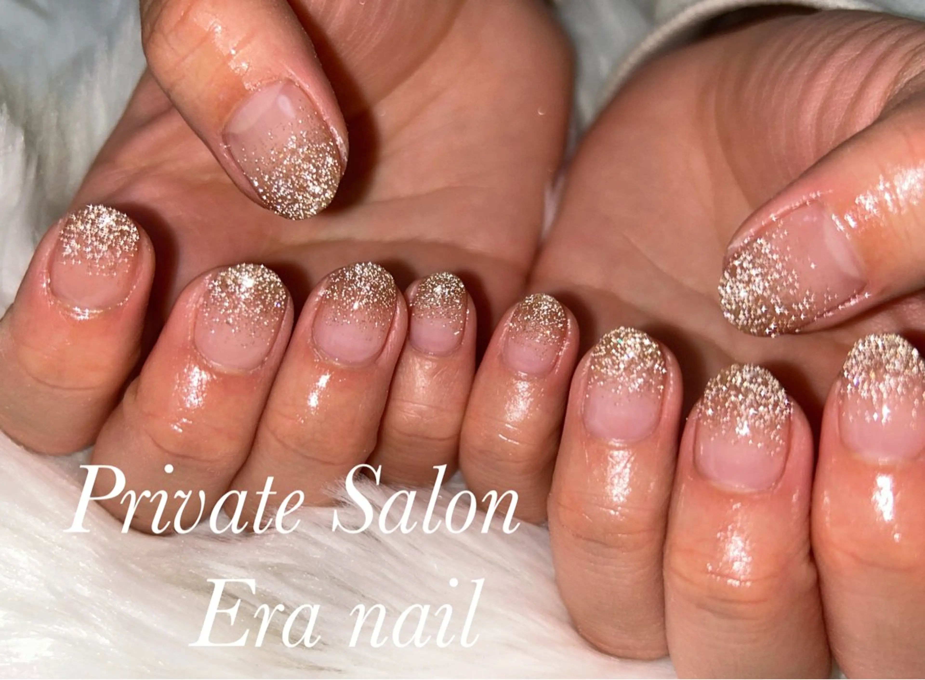 ネイル フラッシュネイル グラデーション ハンドネイル Era nailのネイルデザイン