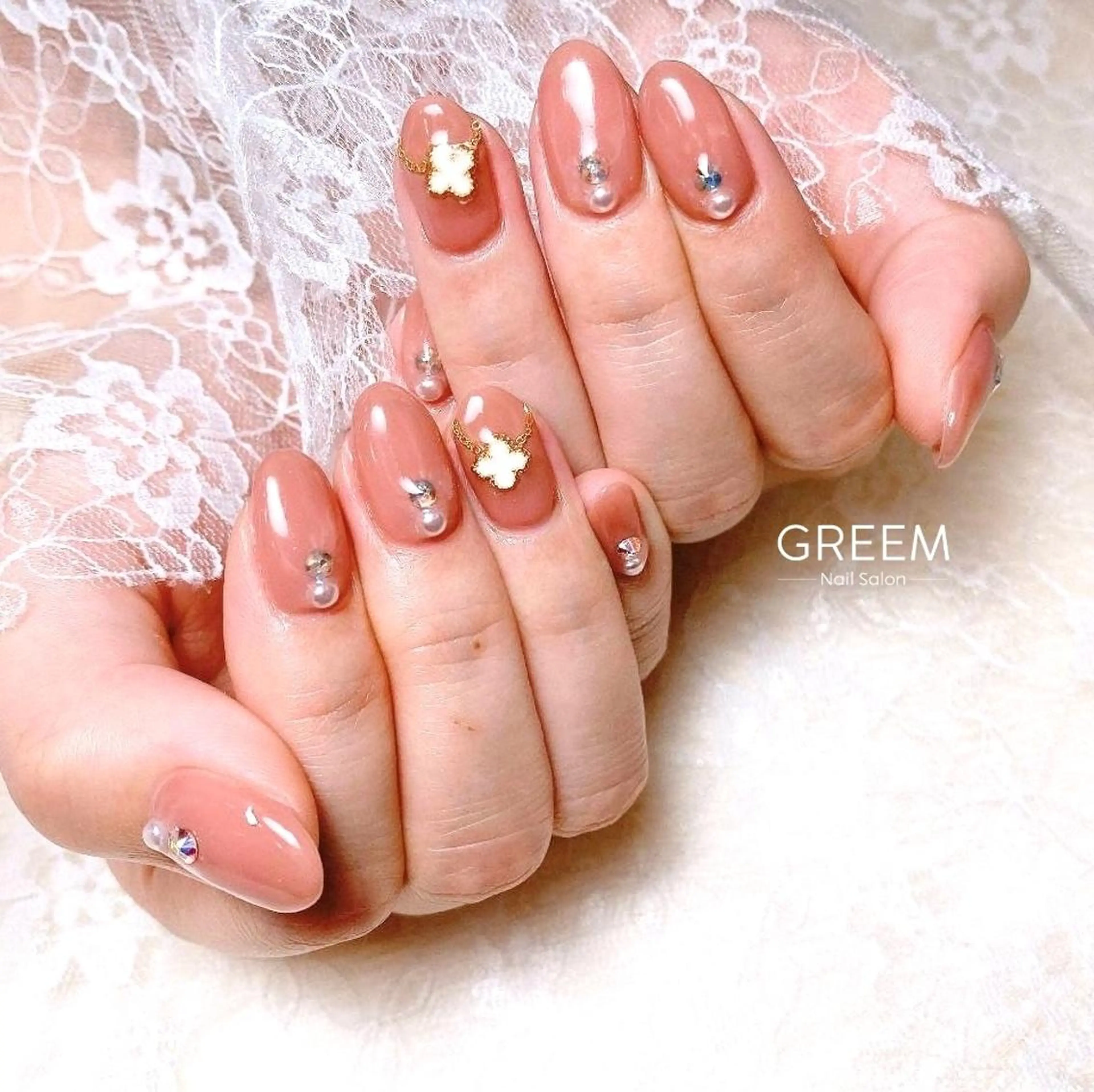 ネイル ジェルネイル パラジェル GREEM グリームのネイルデザイン