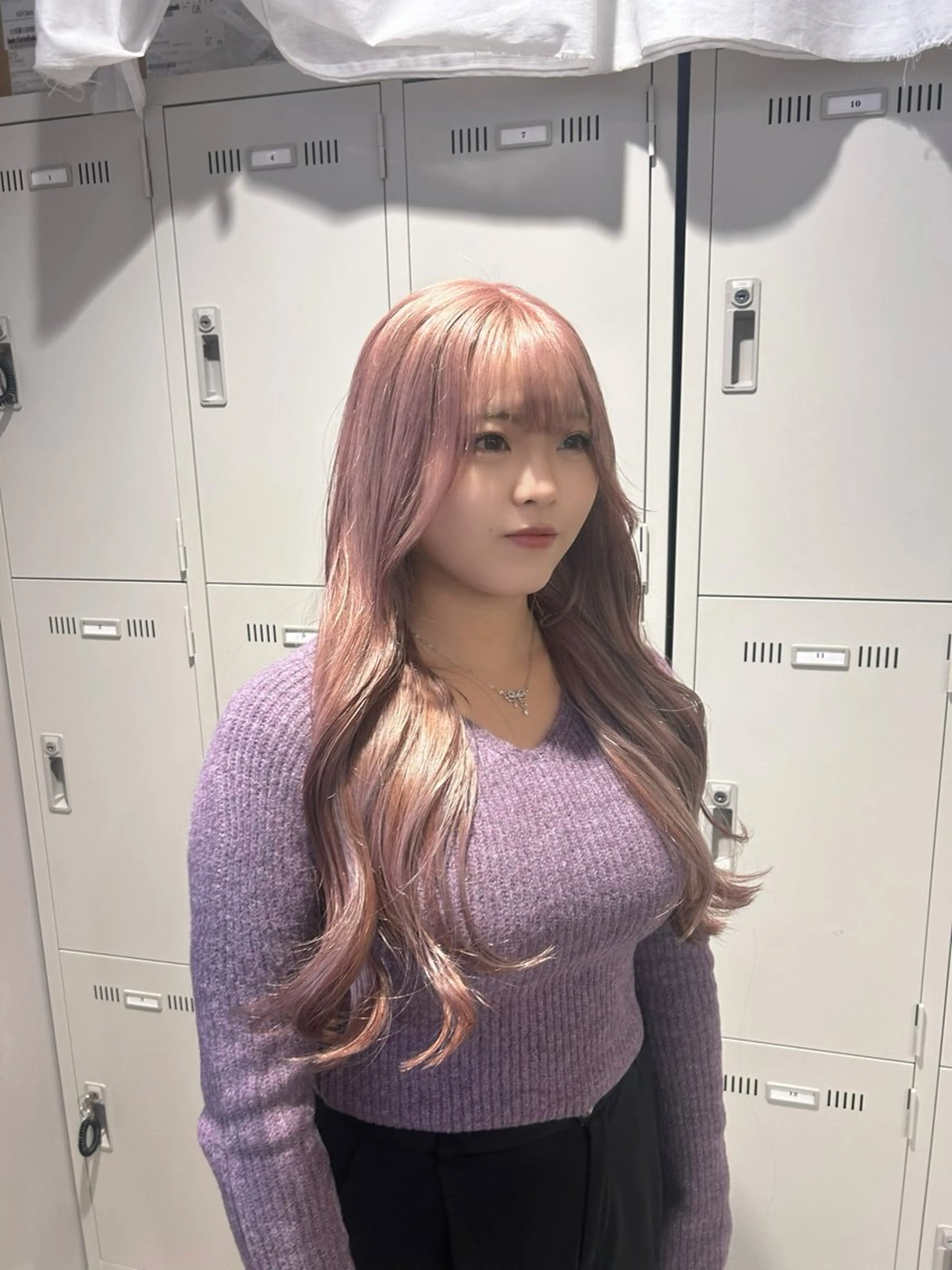 ロング カラー パーマ ヘアアレンジ メンズ キッズ ブリーチなしカラー/ ブラウン/レイヤーのヘアスタイル