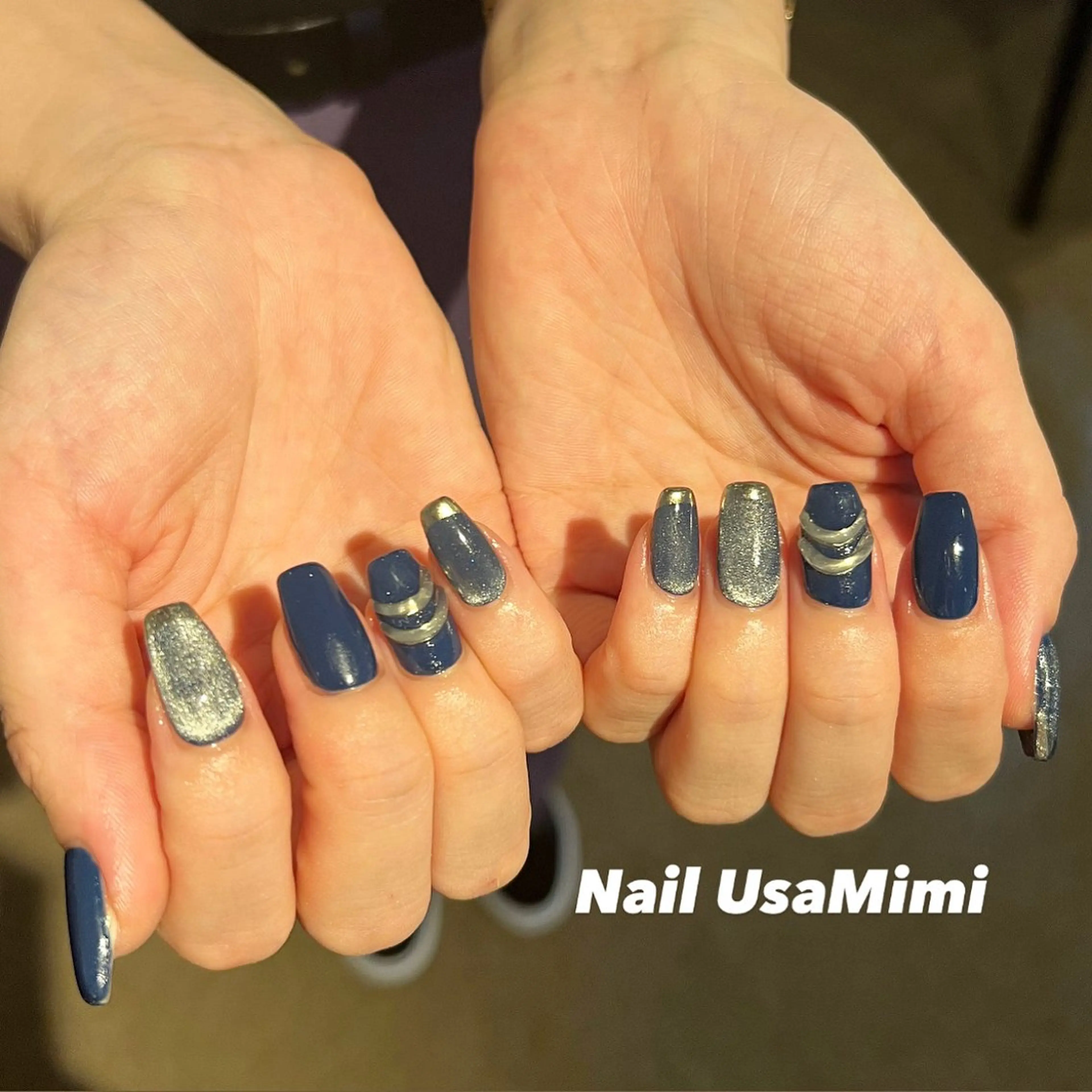 ネイル アートネイル オーロラネイル チークネイル フレンチネイル ジェルネイル ハンドネイル 本町NailUsa Mimi RIKOのネイルデザイン