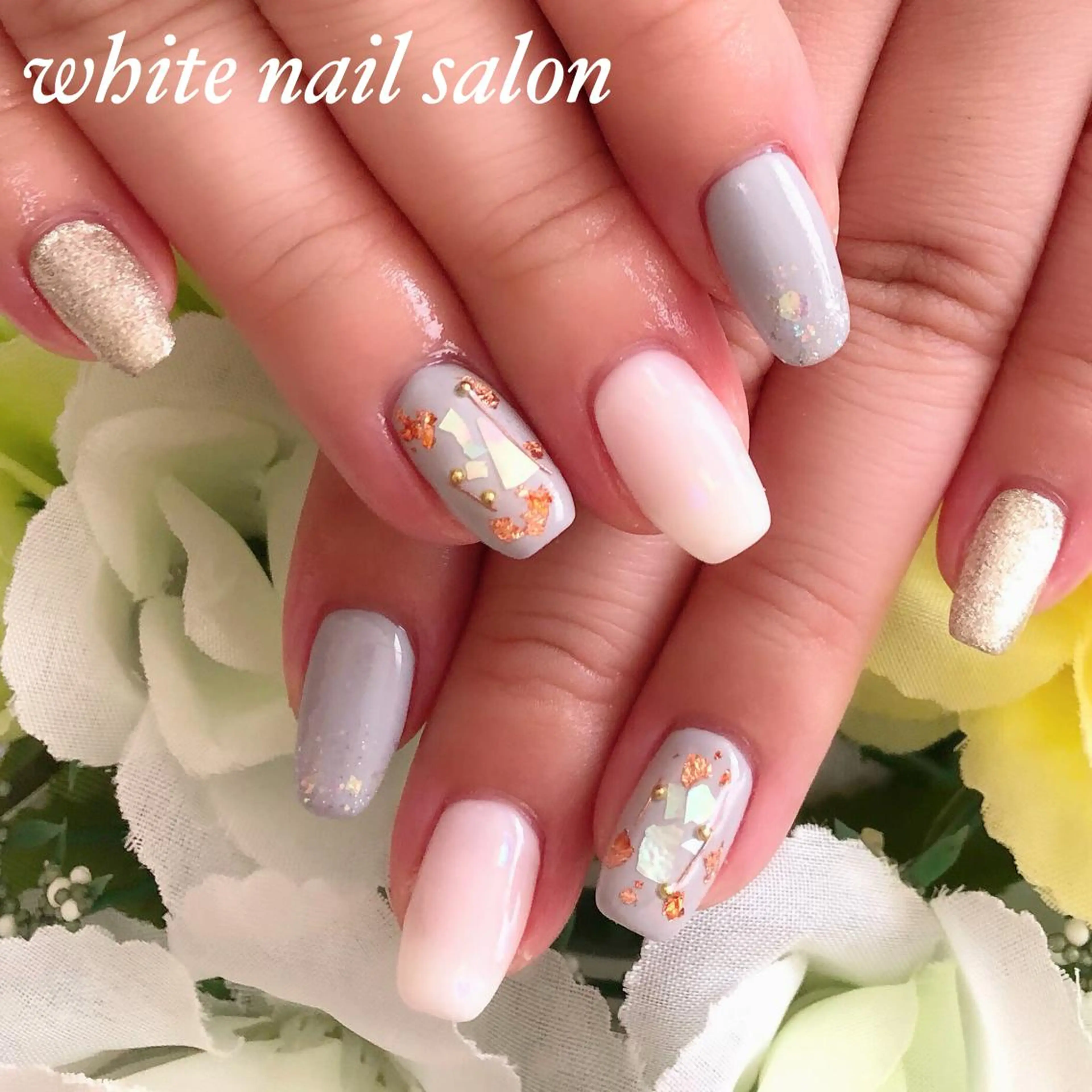 ネイル フットネイル ジェルネイル ハードジェル オフィスネイル スカルプネイル ハンドネイル white nail salonのネイルデザイン